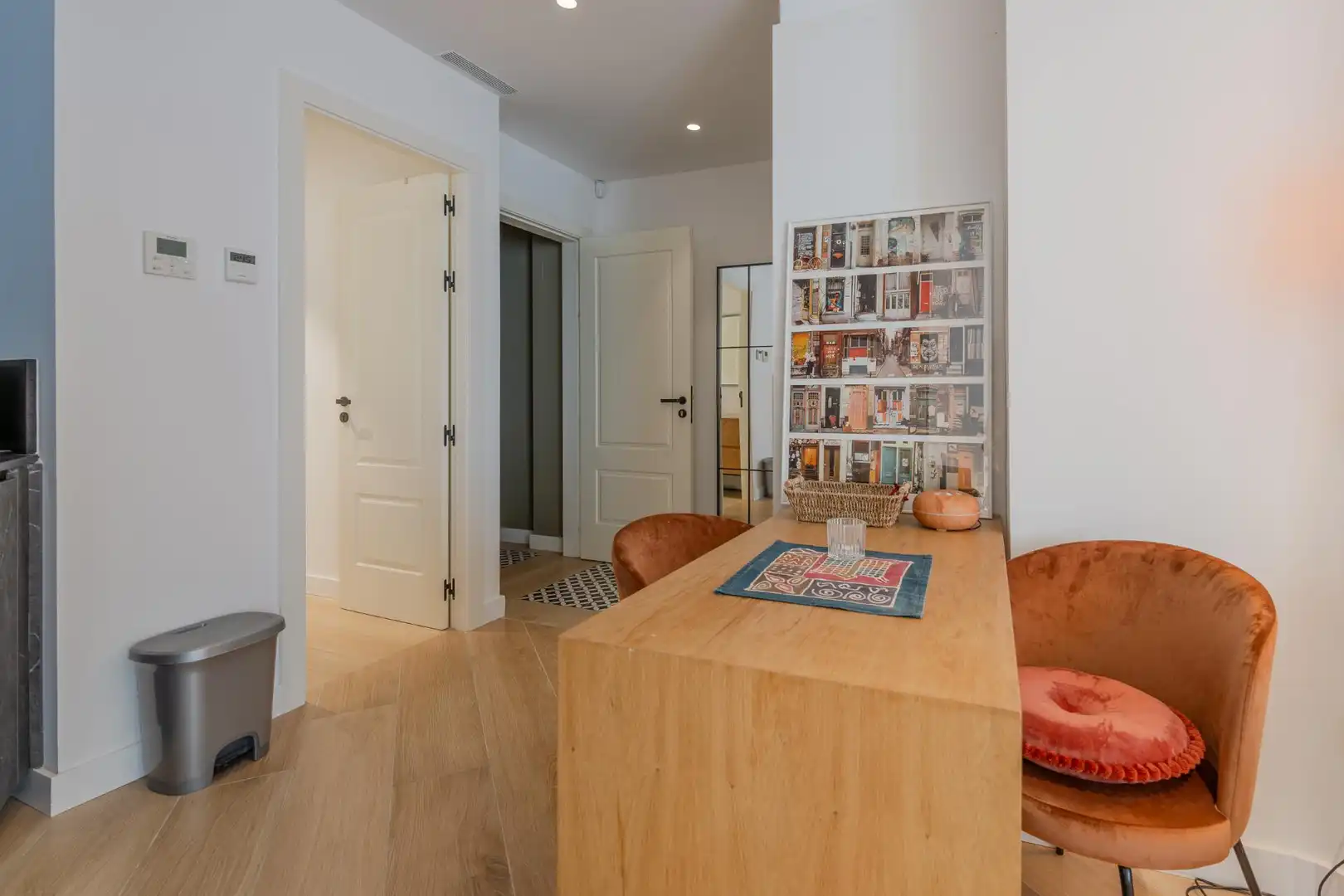 Living room of Flat for rent in Girona  with Air Conditioner and Heating