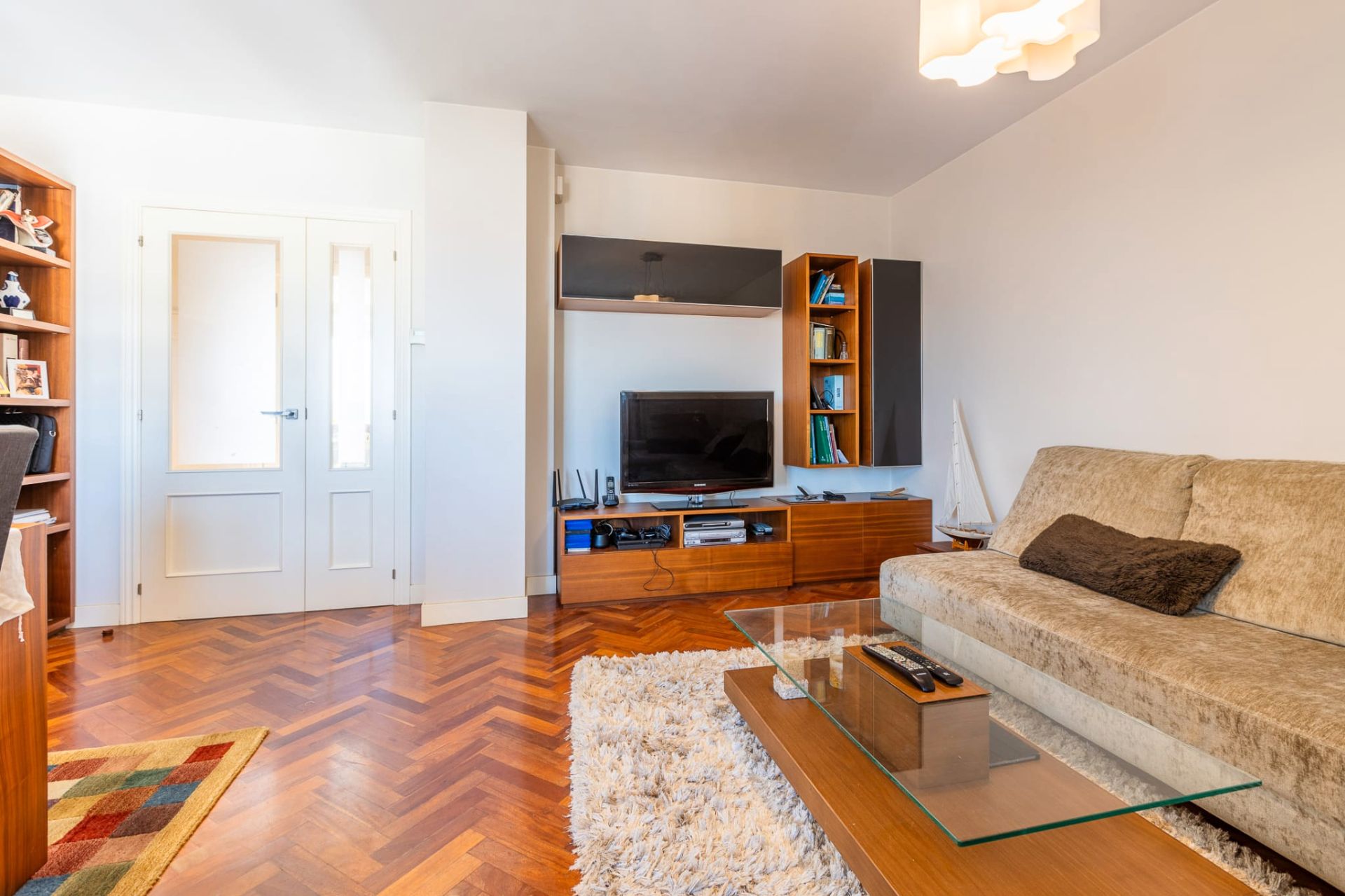 Sala de estar de Ático en venta en A Coruña Capital  con Calefacción, Trastero y Amueblado