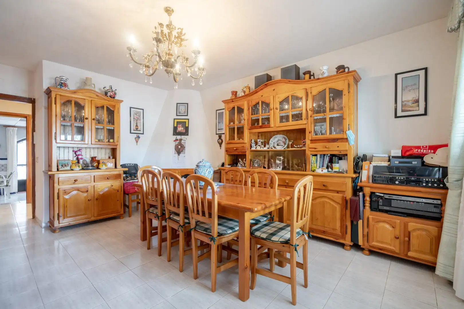 Dining room of Detached homes for sale in El Tiemblo   with Heating, Terrace and Community pool