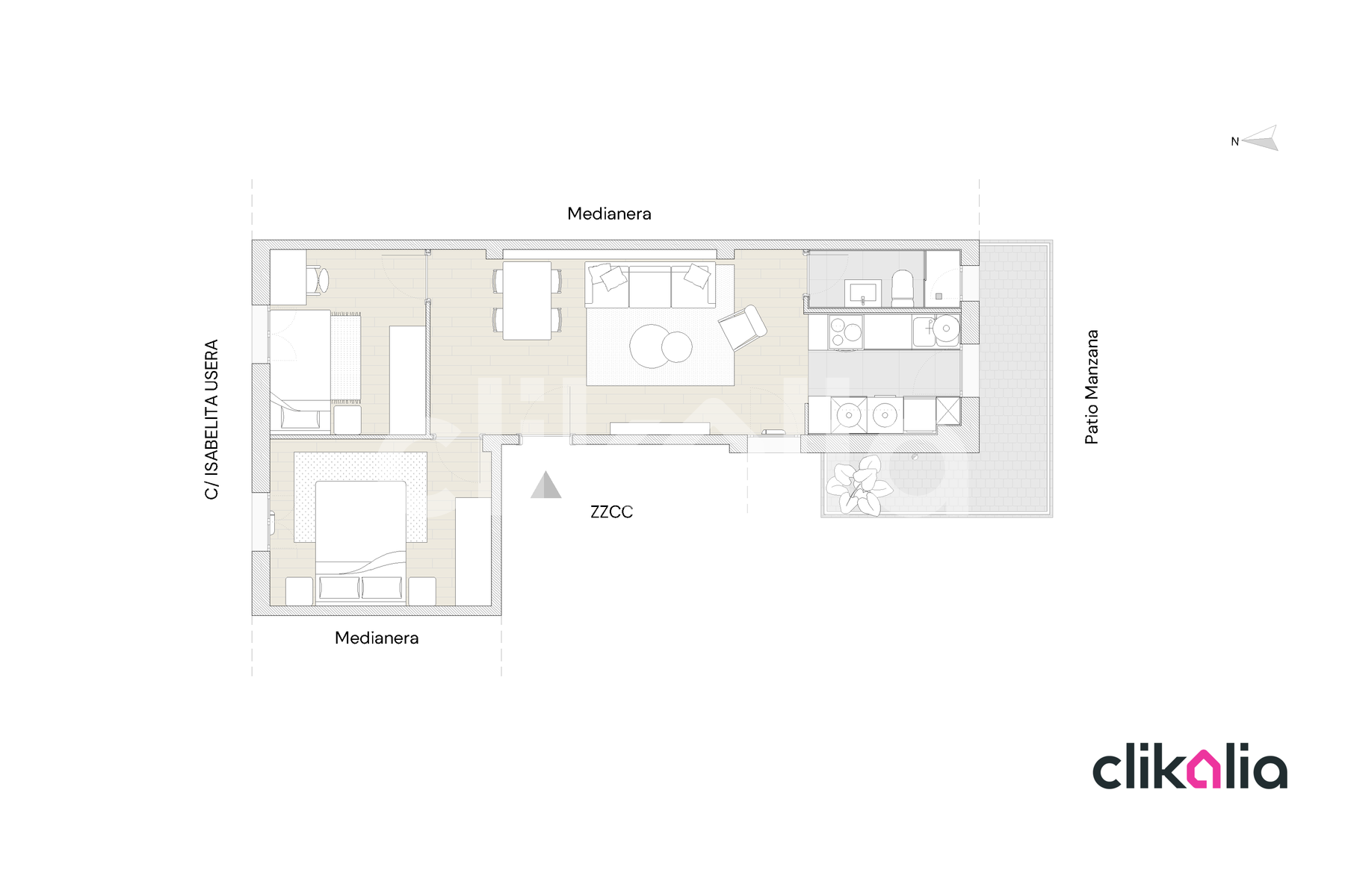 Flat to rent in  Madrid Capital  with Heating and Terrace