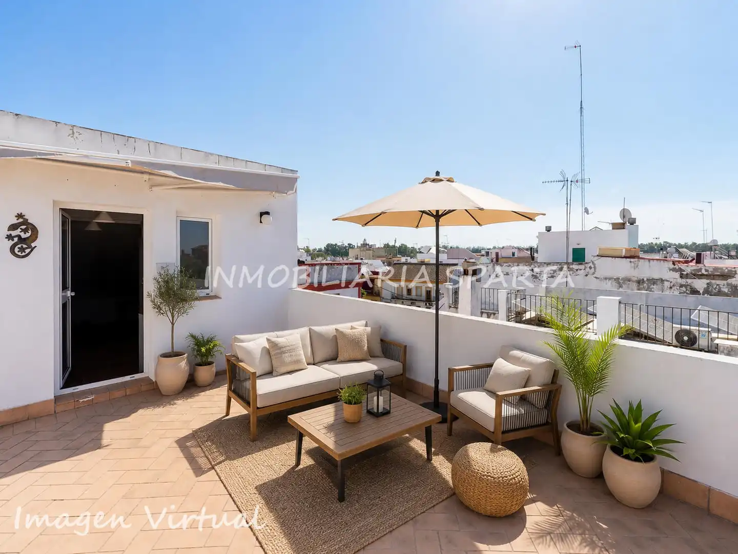 Terraza de Casa adosada en venta en Gelves con Terraza, Horno y Lavadora