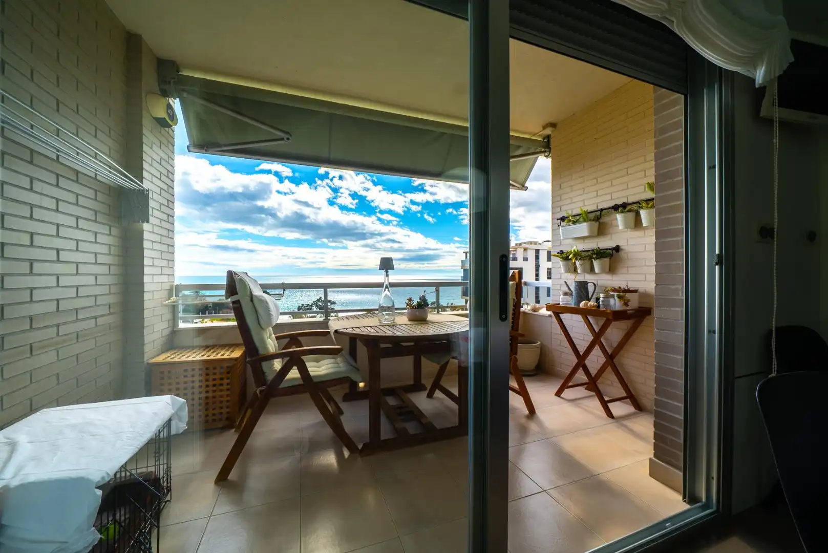 Terraza de Apartamento en venta en Villajoyosa / La Vila Joiosa con Aire acondicionado, Trastero y Amueblado