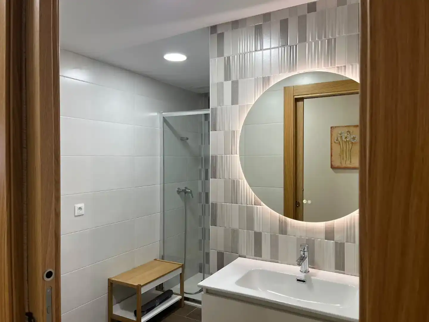 Badezimmer von Wohnung zur Miete in Segorbe mit Möbliert, Ofen und Waschmaschine