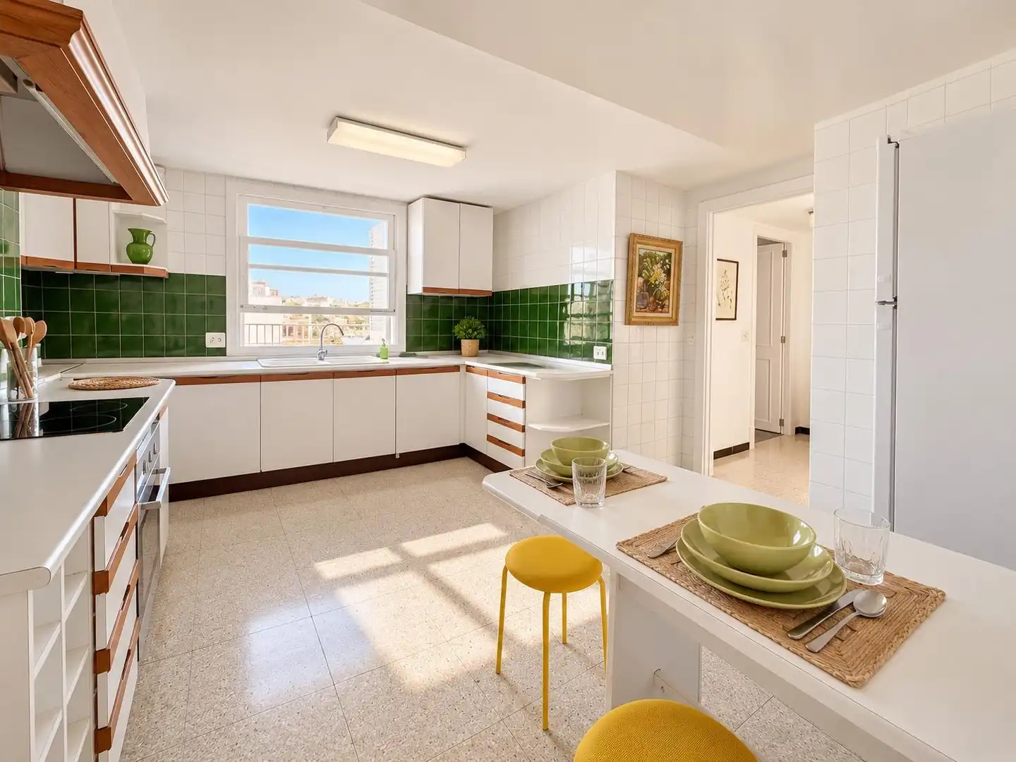 Cocina de Ático de alquiler en  Palma de Mallorca con Aire acondicionado, Terraza y Amueblado