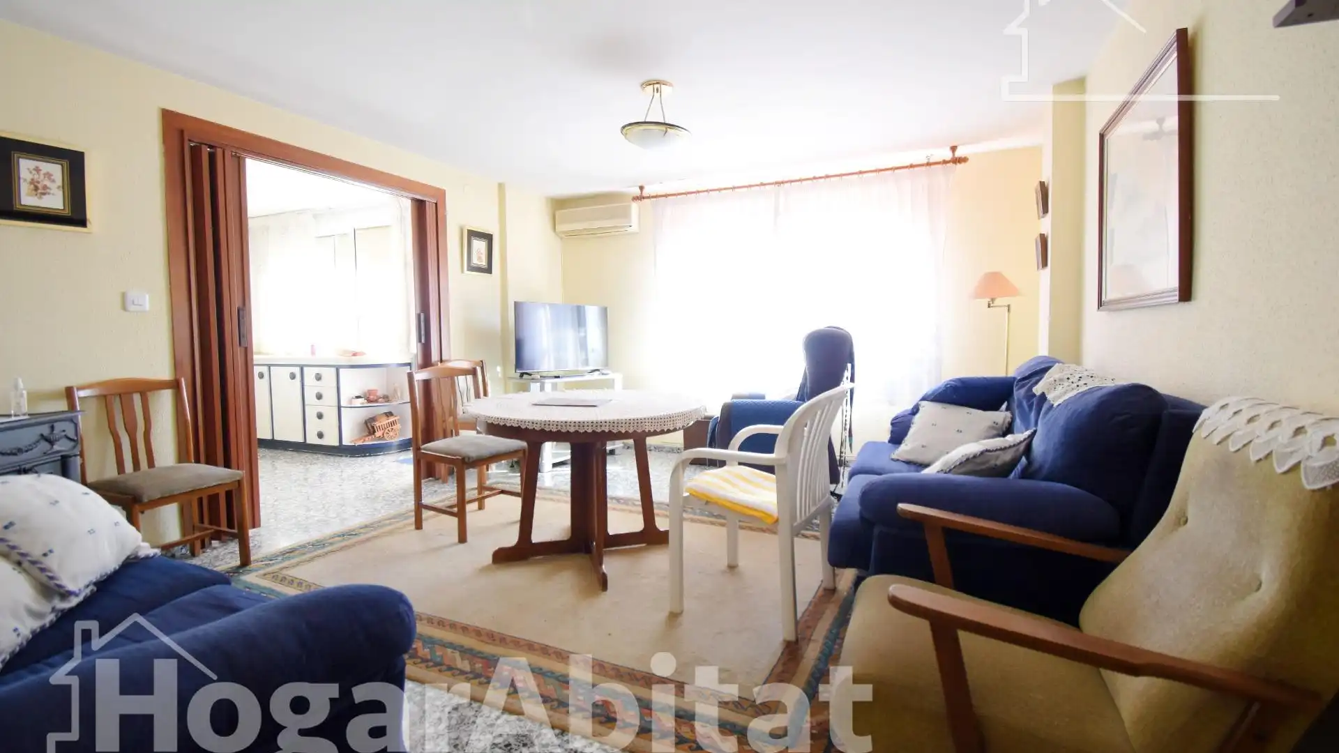 Sala d'estar de Casa o xalet en venda en Gandia amb Aire condicionat, Terrassa i Moblat