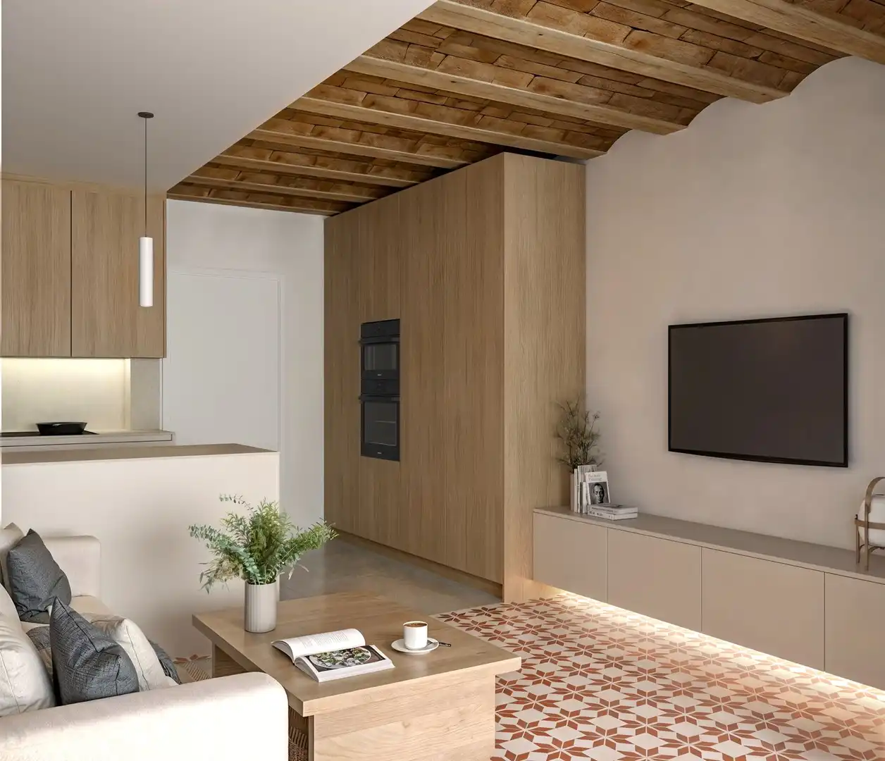 Cocina de Piso en venta en Barcelona con Aire acondicionado, Calefacción y Terraza