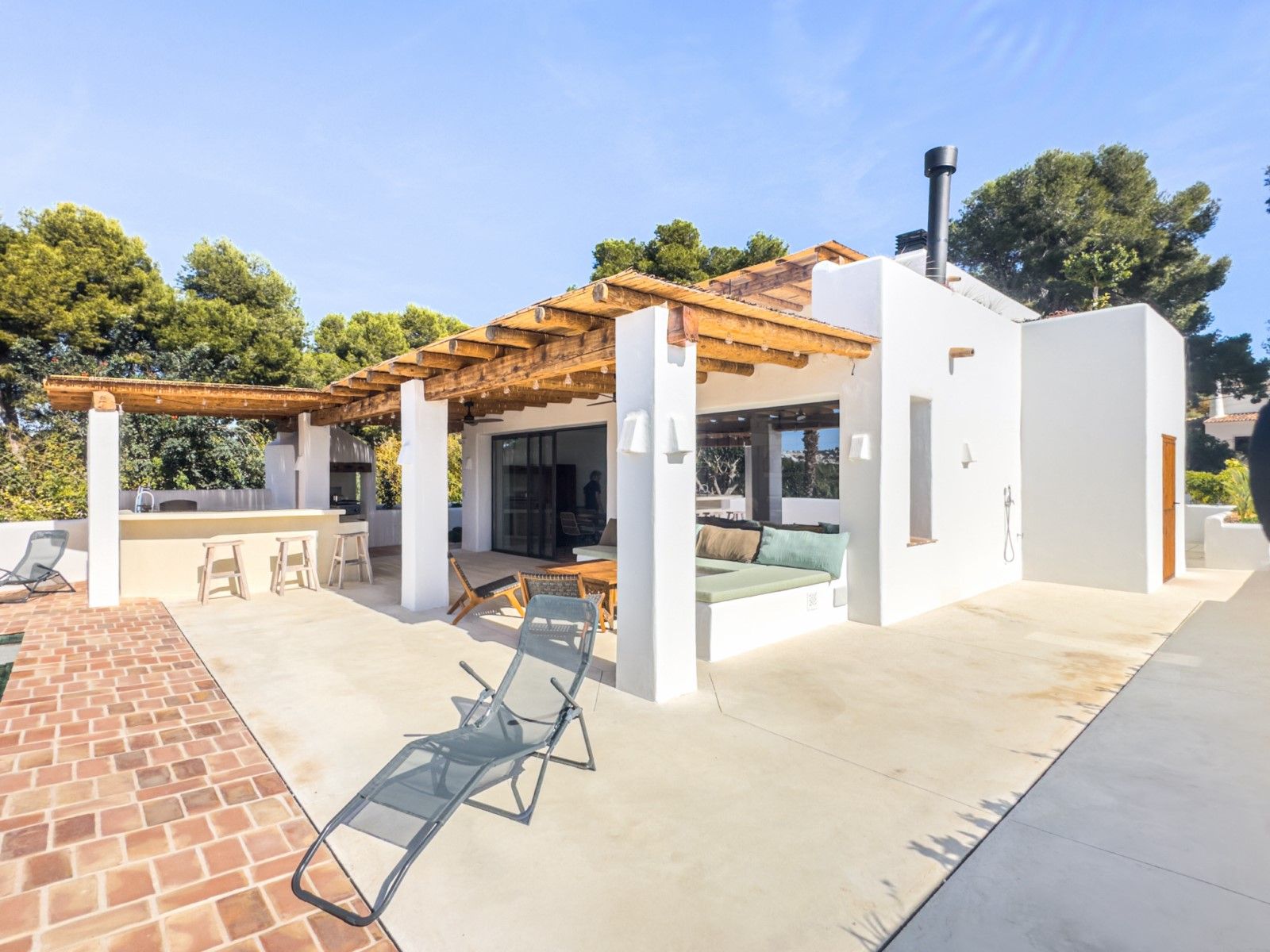 Terrassa de Casa o xalet en venda en Moraira amb Aire condicionat, Calefacció i Jardí privat