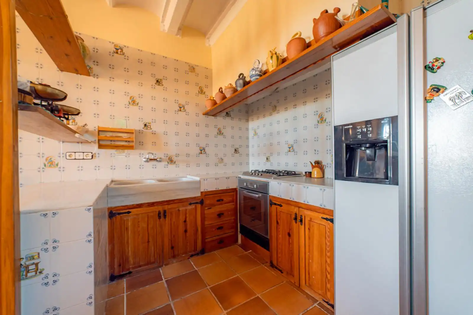 Cocina de Finca rústica en venta en Argentona con Calefacción, Jardín privado y Terraza