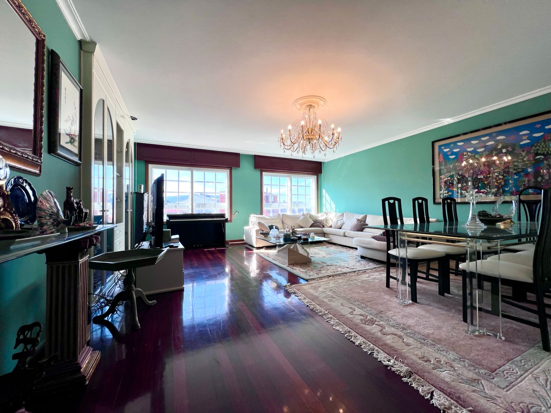 Living room of Flat for sale in Pontevedra Capital   with Heating and Balcony