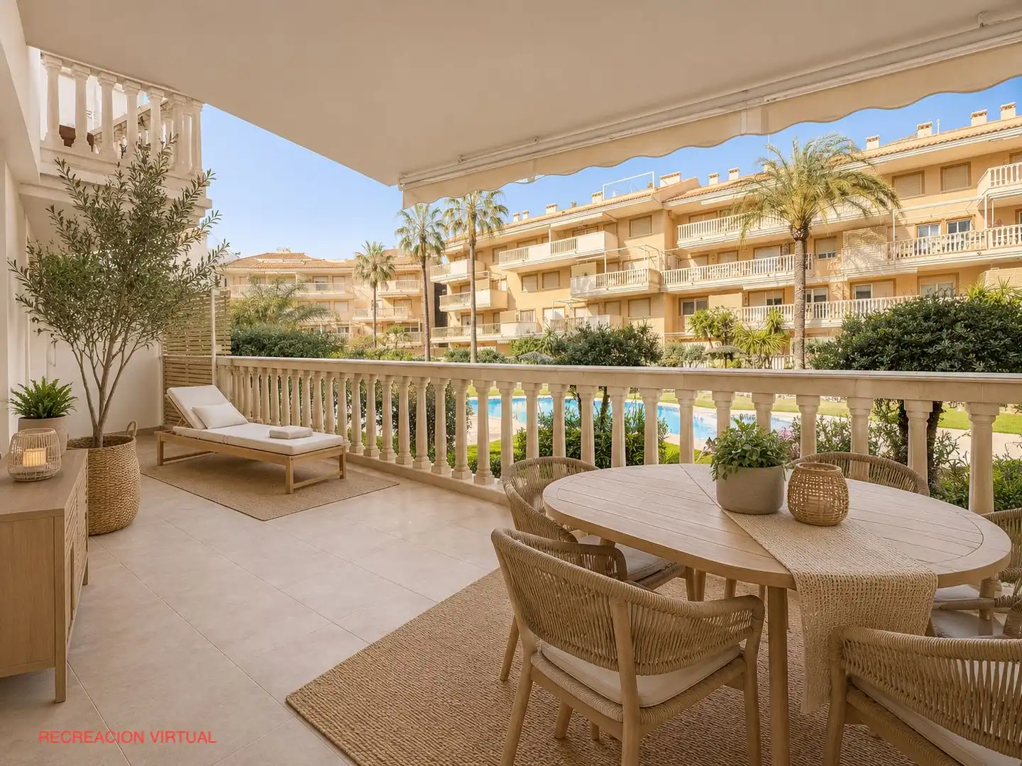 Terrace of Apartments for sale in Jávea / Xàbia  with Air Conditioner, Heating and Private garden