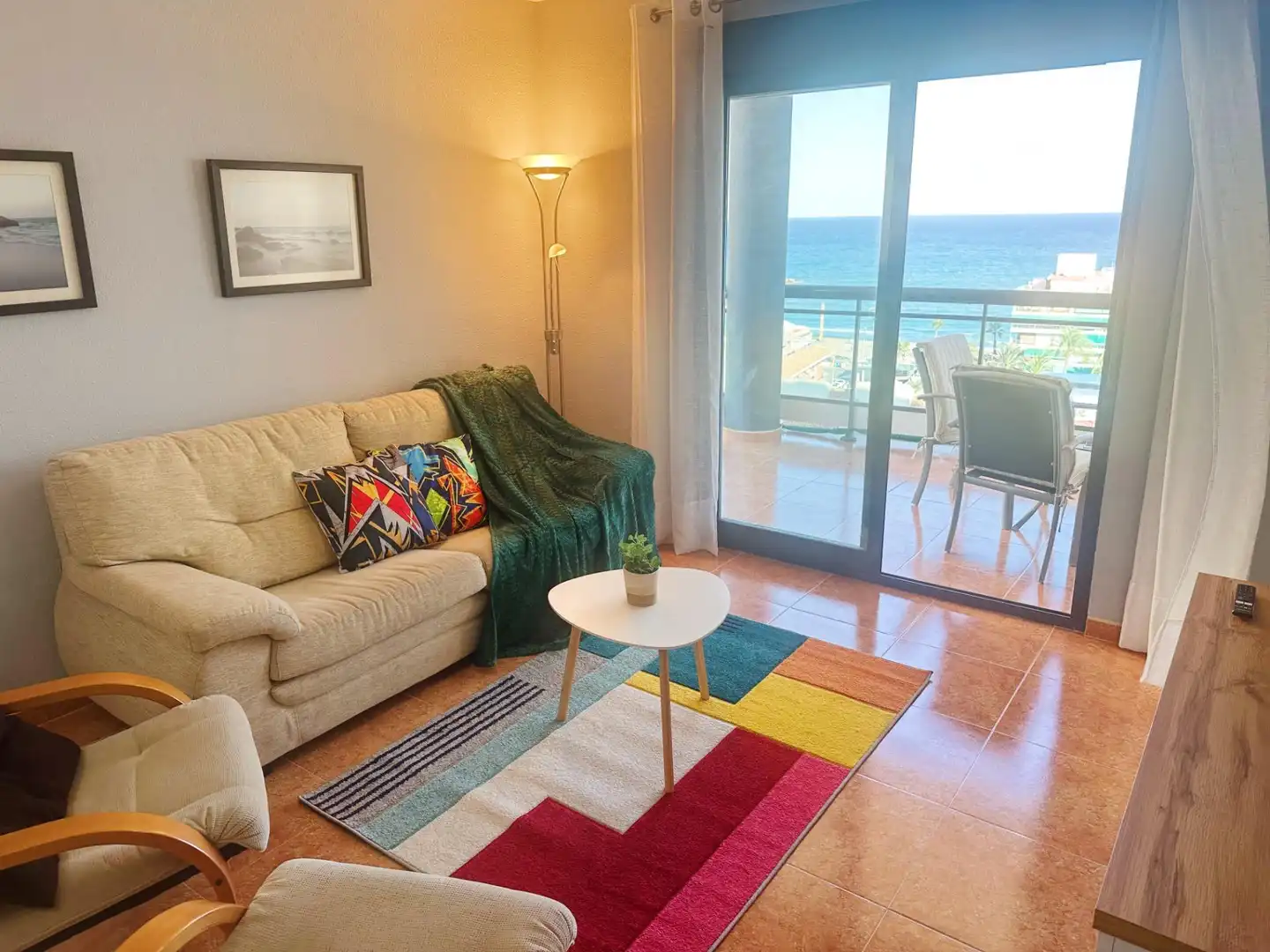 Living room of Apartments for rent in El Campello  with Air Conditioner, Heating and Private garden