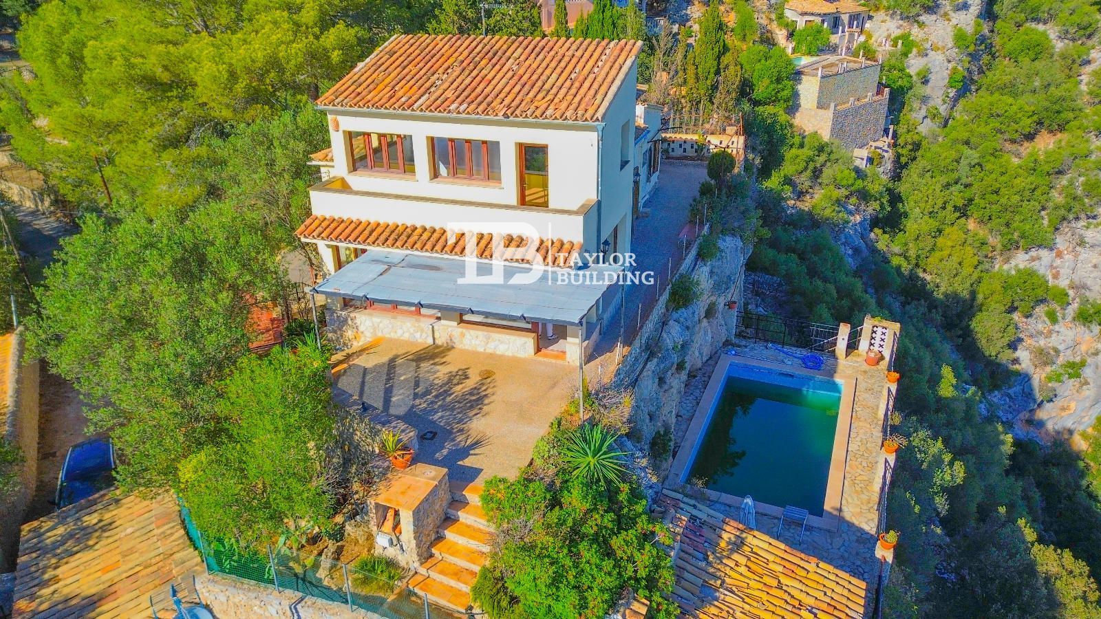 Exterior view of House or chalet for sale in Puigpunyent  with Private garden, Terrace and Swimming Pool