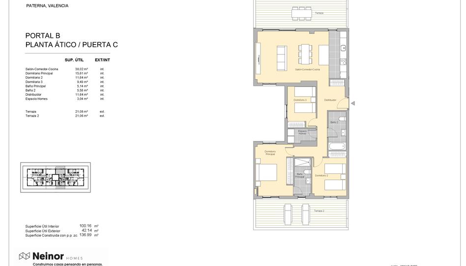 Photo 1 from new construction home in Flat for sale in   Calle Carrasca, 1, Parc Central, Valencia