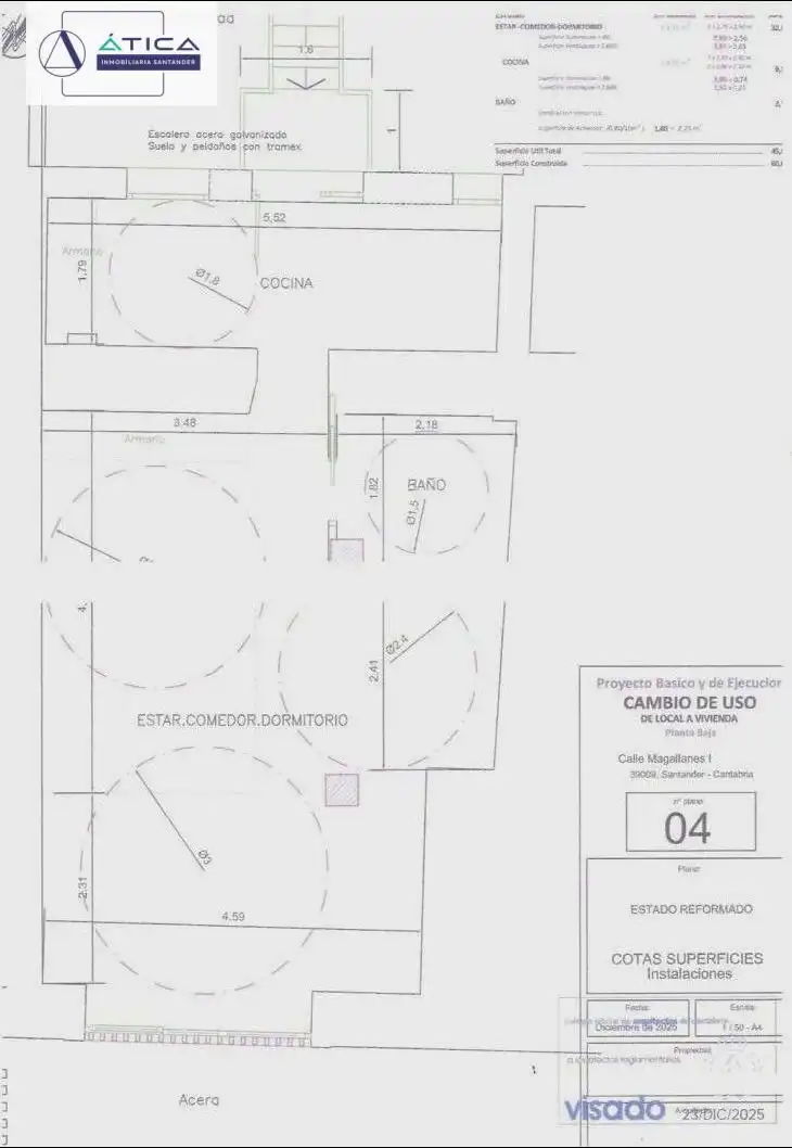 Wohnung zum Verkauf in Santander mit Heizung und Möbliert