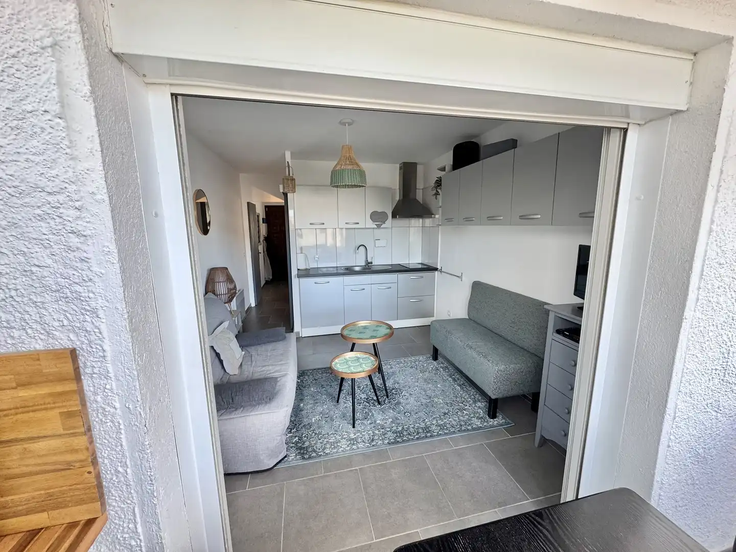 Sala d'estar de Pis en venda en Empuriabrava amb Calefacció i Jardí privat