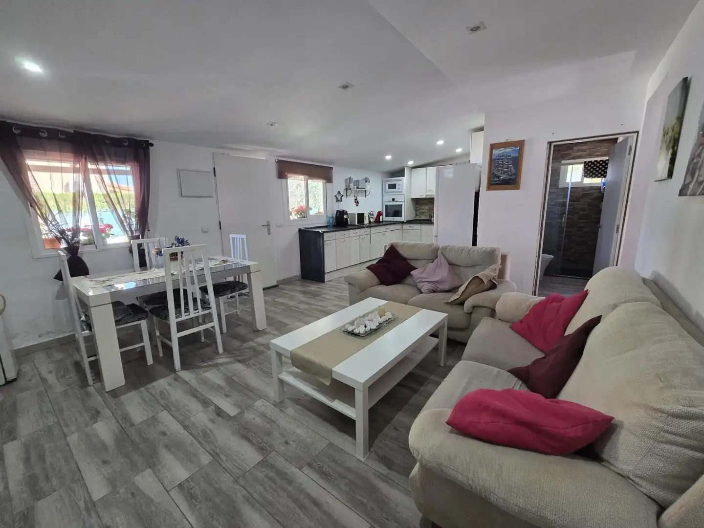 Living room of Houses for sale in Llucmajor  with Air Conditioner, Private garden and Storage room