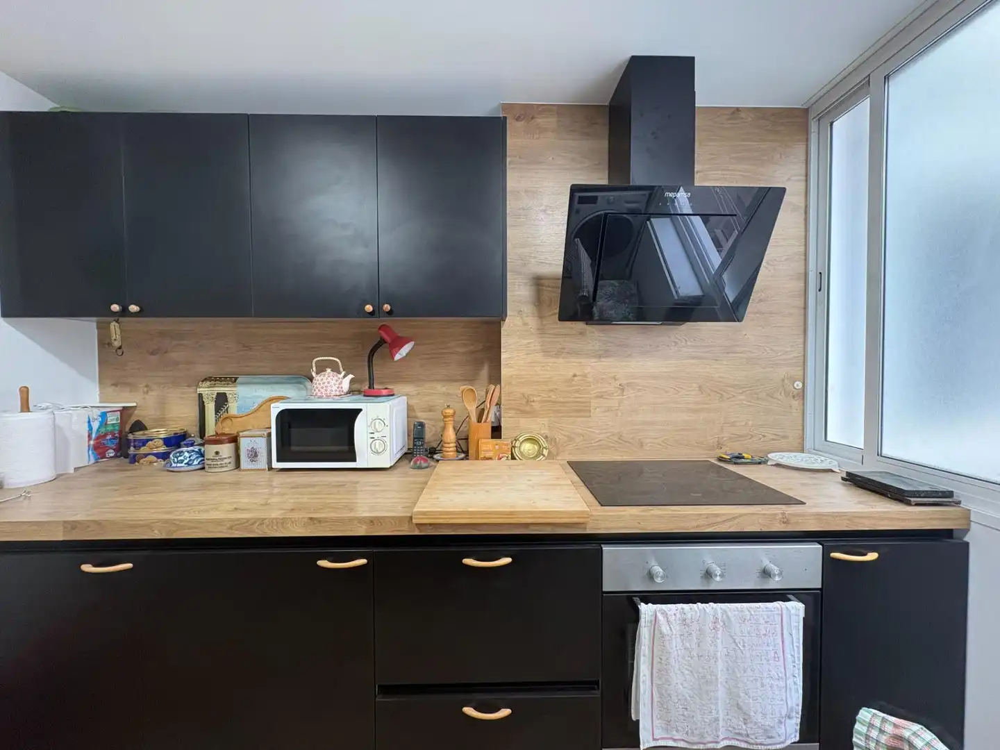 Kitchen of Flat for sale in Málaga  with Air Conditioner, Terrace and Furnished