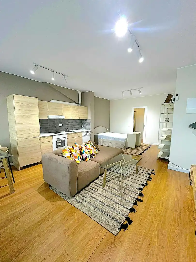 Sala de estar de Piso de alquiler en Barcelona con Aire acondicionado, Calefacción y Amueblado