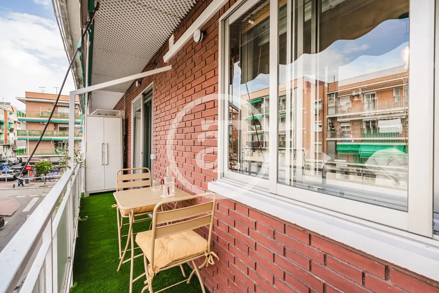 Terraza de Piso de alquiler en Madrid con Aire acondicionado, Calefacción y Amueblado