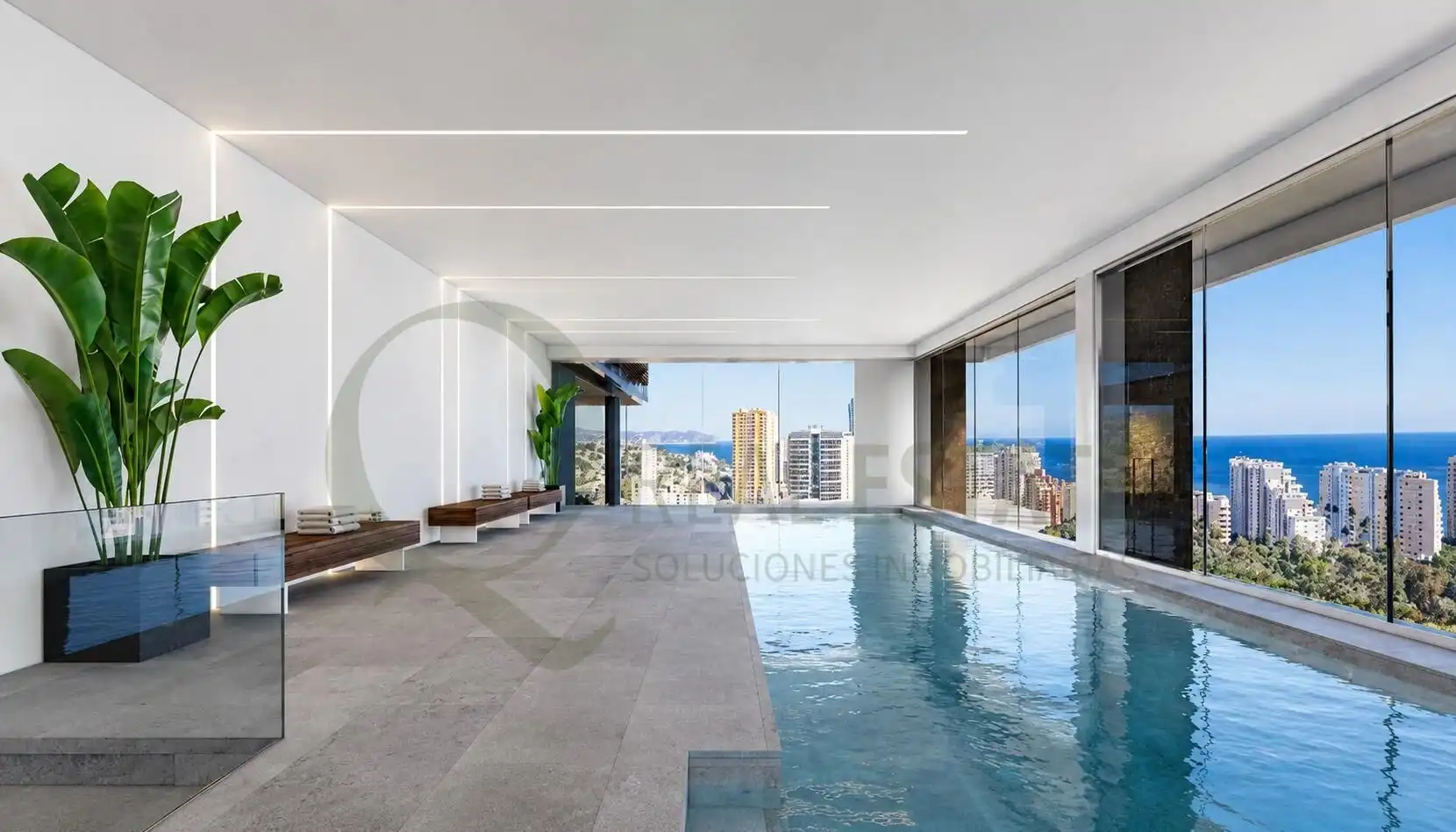 Piscina de Piso en venta en Calpe / Calp con Calefacción, Jardín privado y Terraza