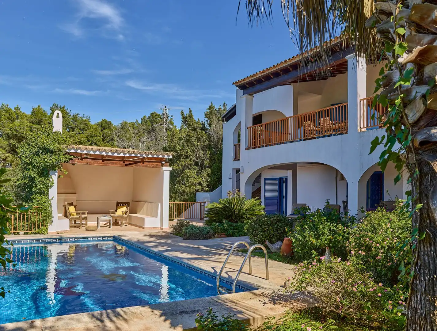Garden of Houses for sale in Sant Josep de sa Talaia  with Air Conditioner, Heating and Private garden