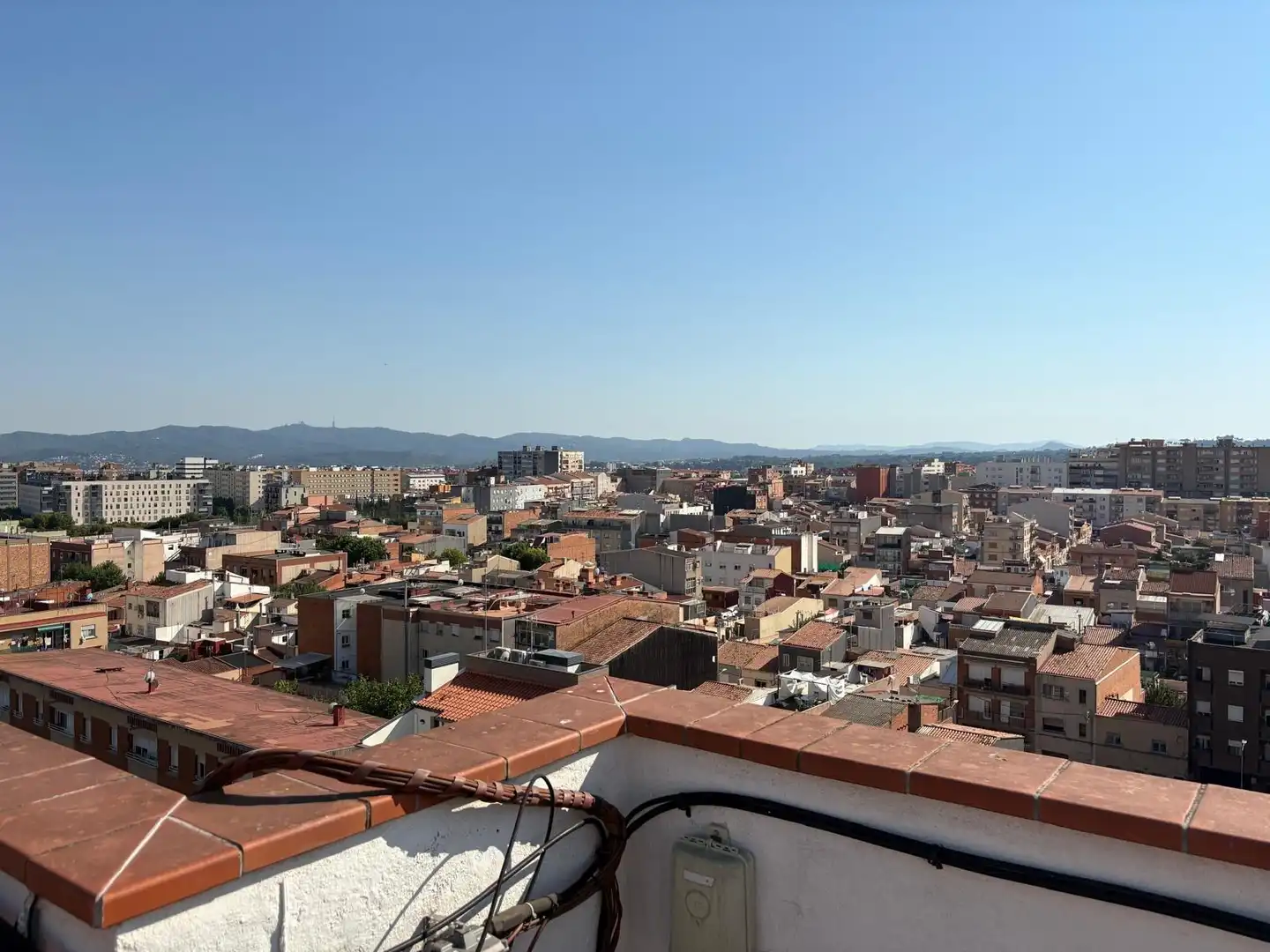 Vista exterior de Àtic en venda en Sabadell amb Aire condicionat, Moblat i Balcó