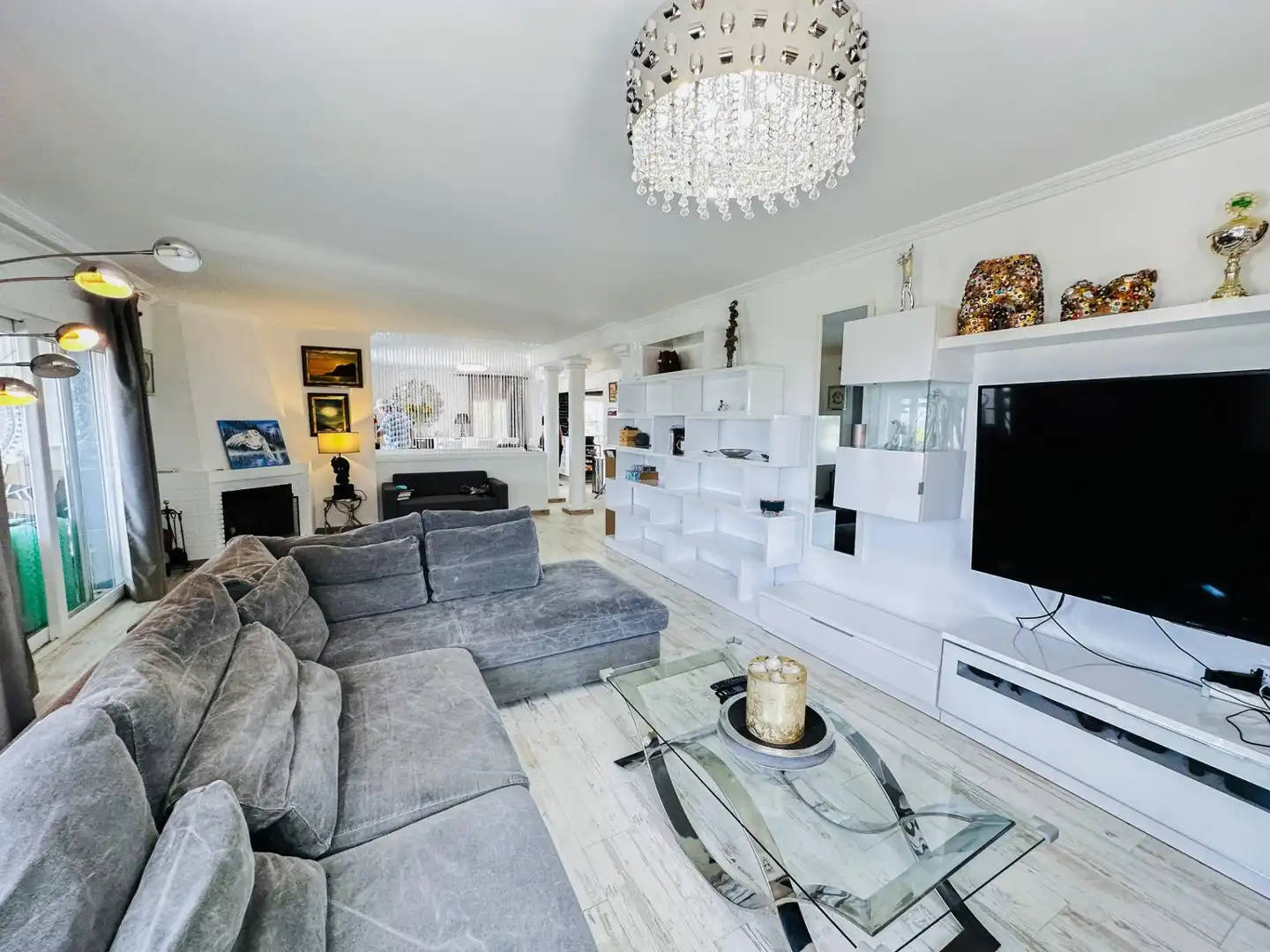 Sala de estar de Casa o chalet en venta en Altea con Aire acondicionado, Jardín privado y Terraza