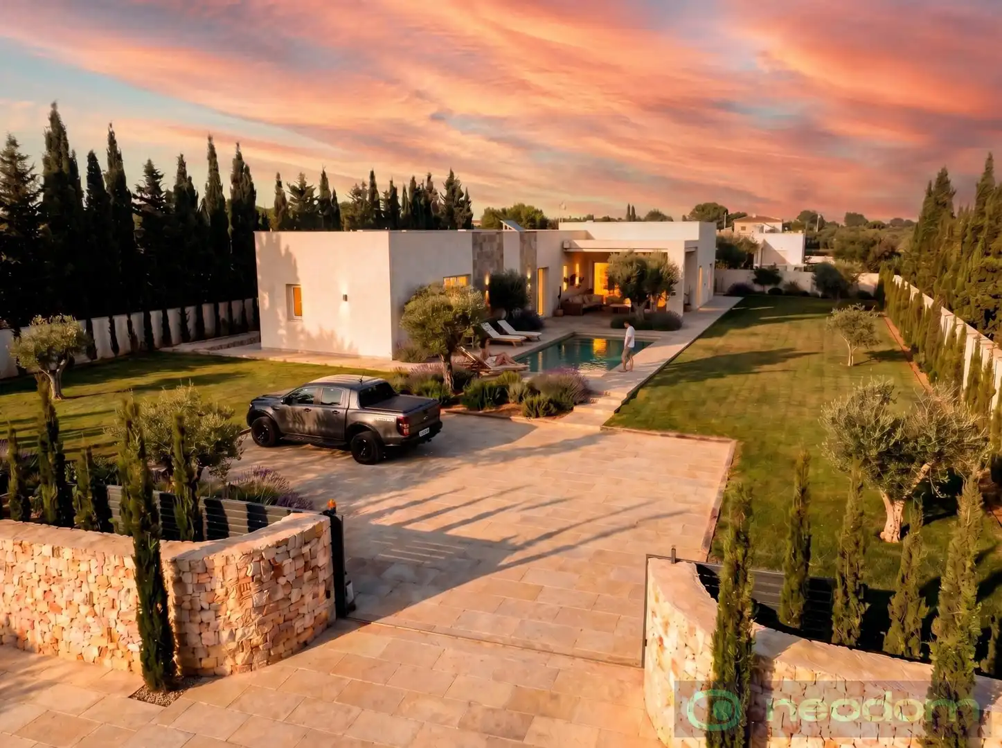 Vista exterior de Casa o chalet en venta en Aspe con Terraza y Piscina