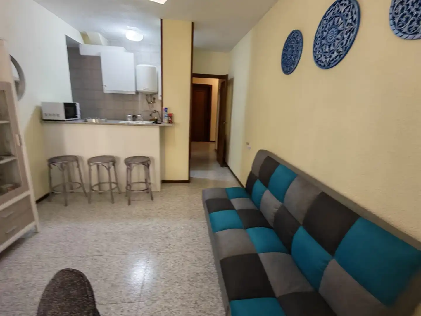 Living room of Flat for rent in Murcia  with Air Conditioner, Heating and Furnished