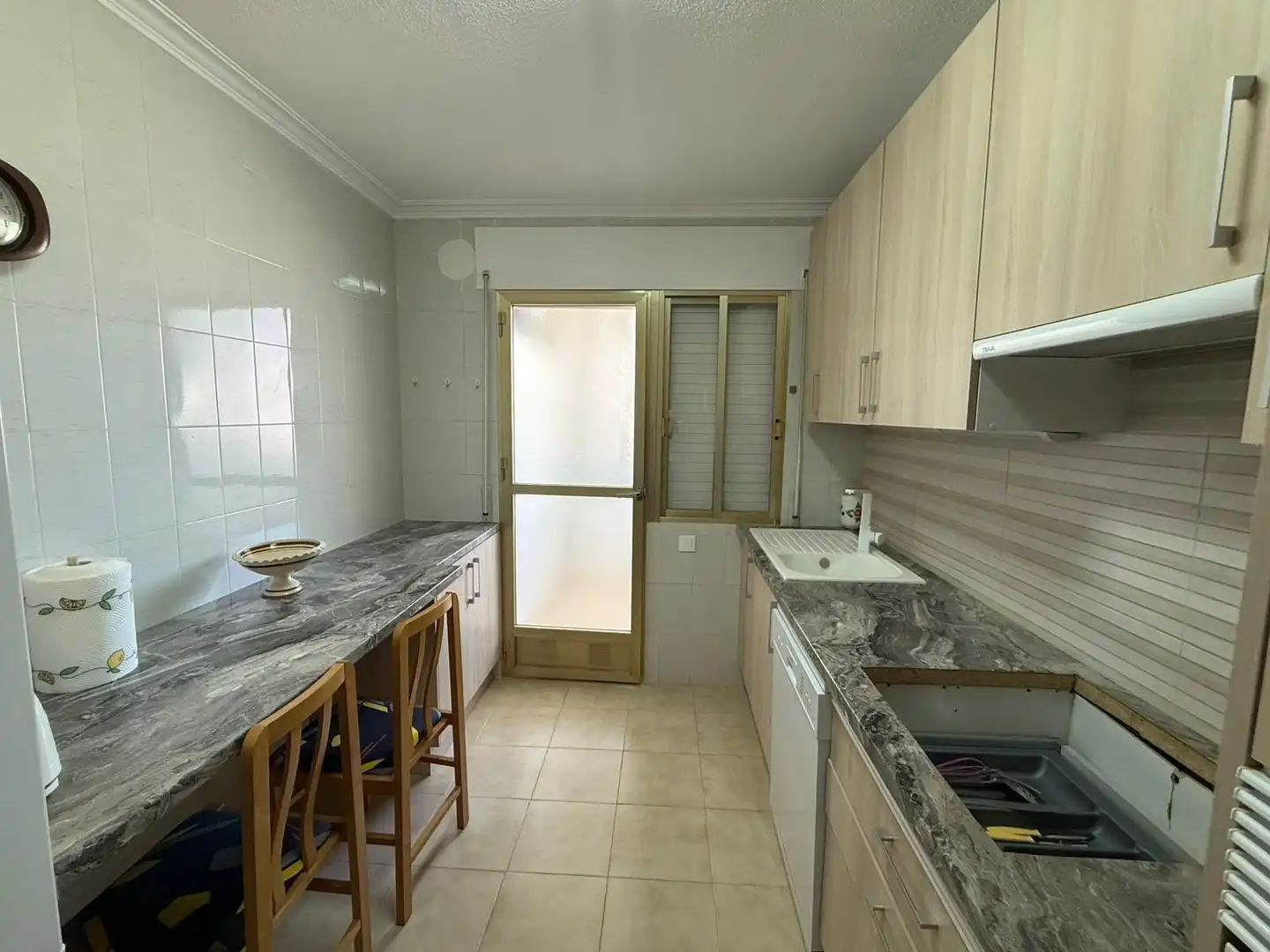 Kitchen of Flat for rent in Los Alcázares  with Terrace, Furnished and Balcony