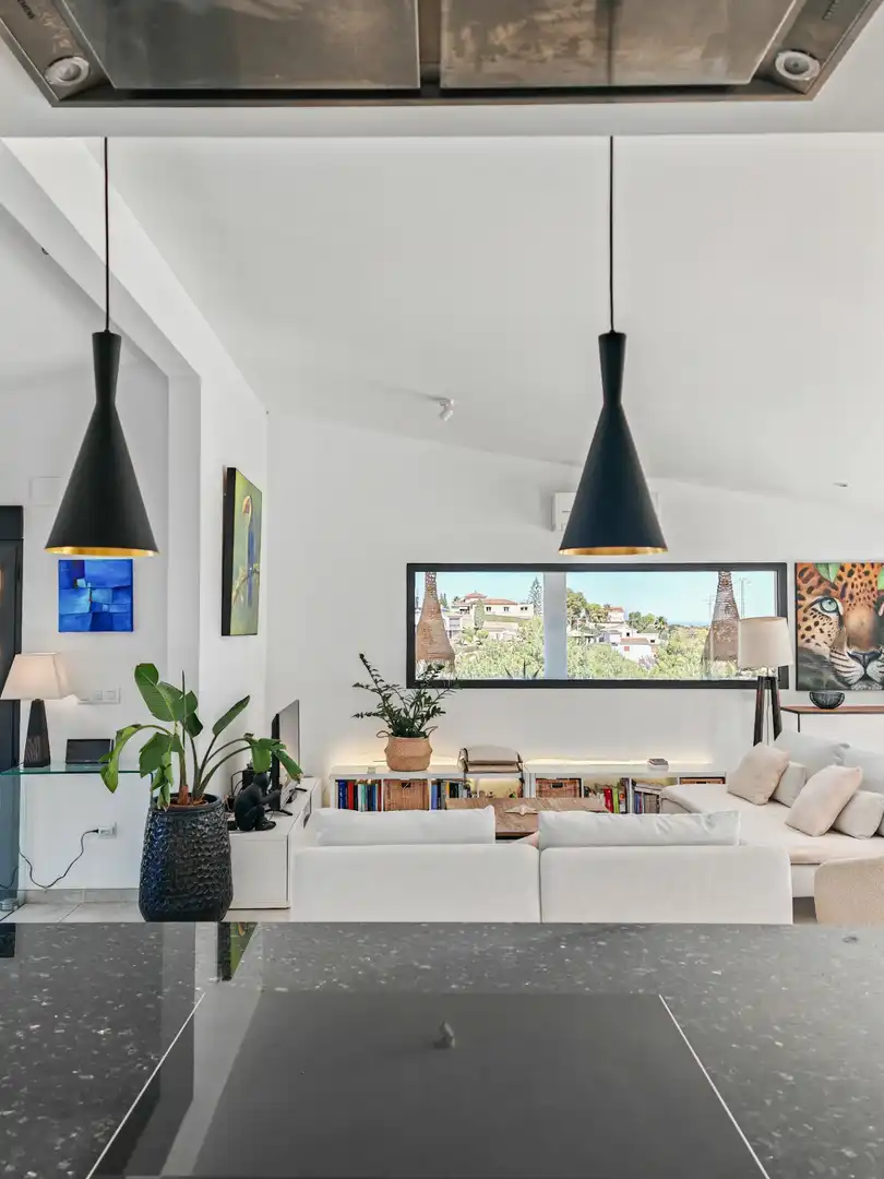 Living room of Houses for sale in Dénia  with Air Conditioner, Private garden and Terrace