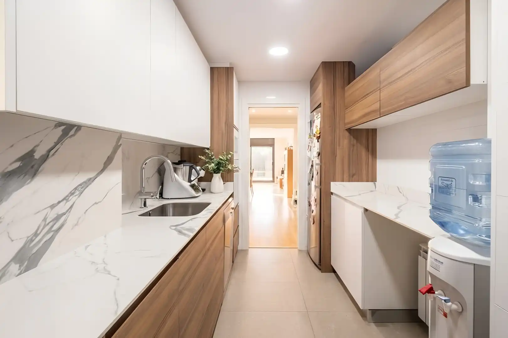 Kitchen of Flat for sale in Sant Cugat del Vallès  with Air Conditioner, Heating and Parquet flooring