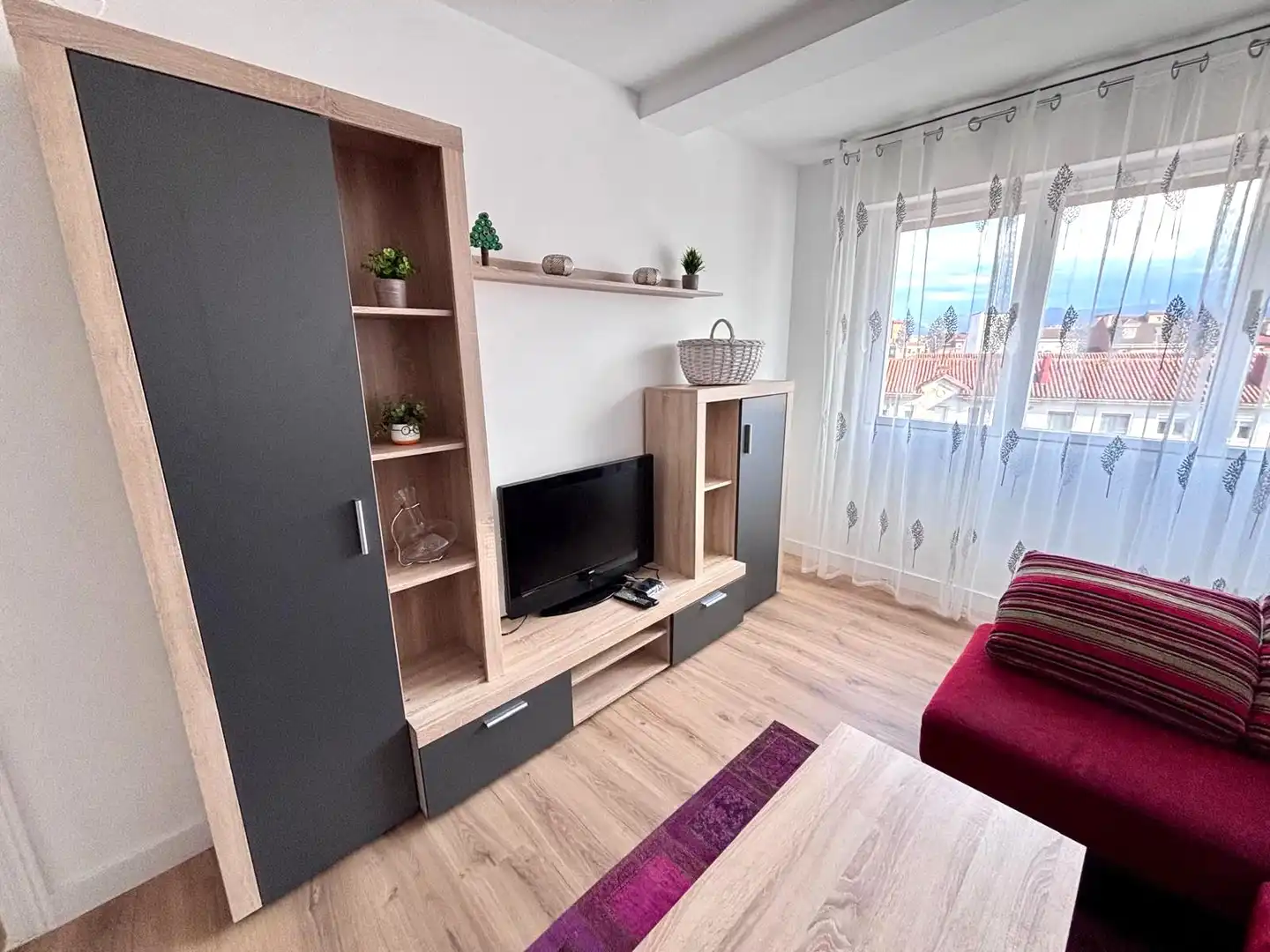 Sala de estar de Piso en venta en Gijón  con Calefacción, Parquet y Trastero