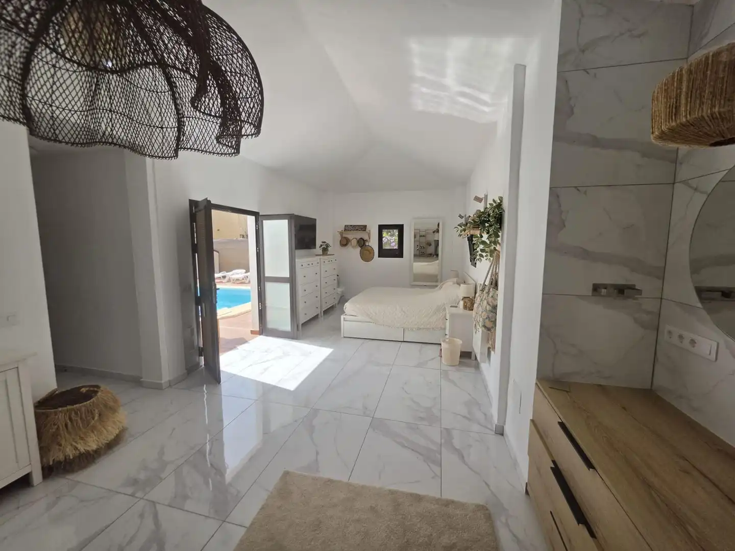 Sala d'estar de Casa o xalet en venda en La Oliva amb Jardí privat, Terrassa i Traster