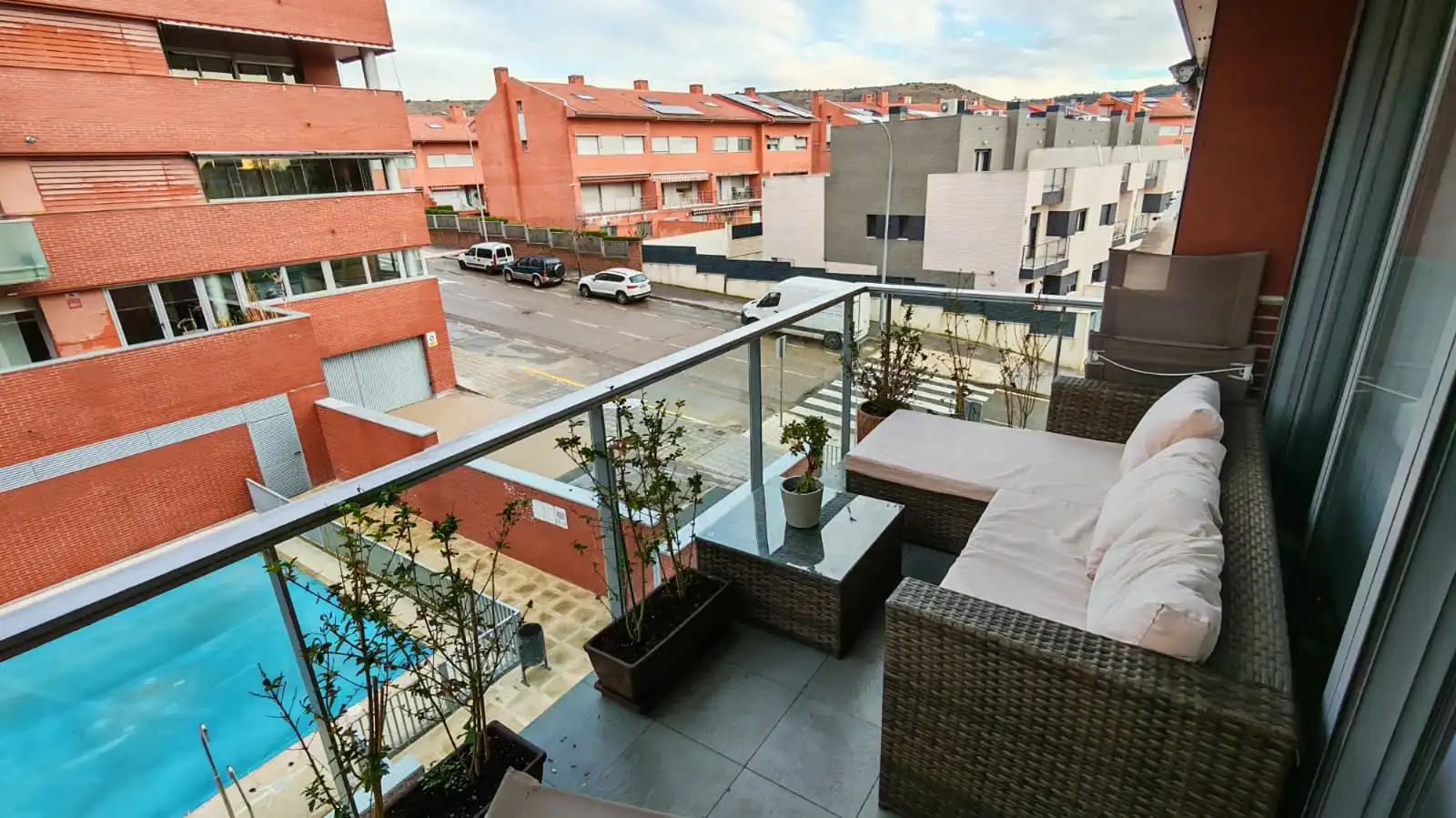 Balcony of Flat for sale in Guadalajara  with Air Conditioner, Heating and Terrace