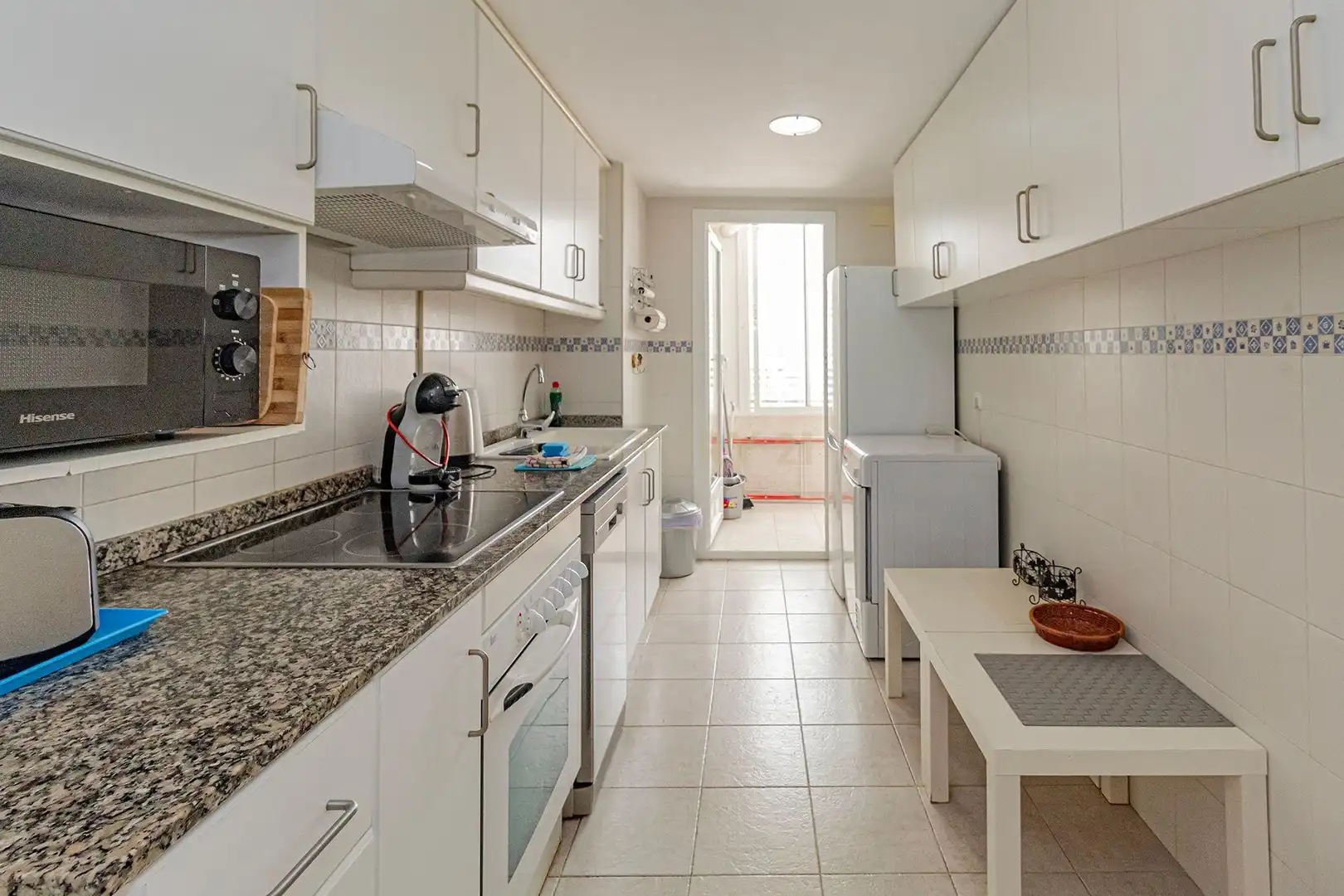 Cuina de Apartament de lloguer en Calpe / Calp amb Aire condicionat, Piscina i Rentadora