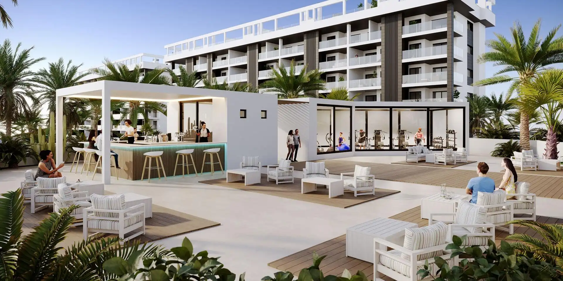Terraza de Apartamento en venta en Torrevieja con Jardín privado, Terraza y Trastero