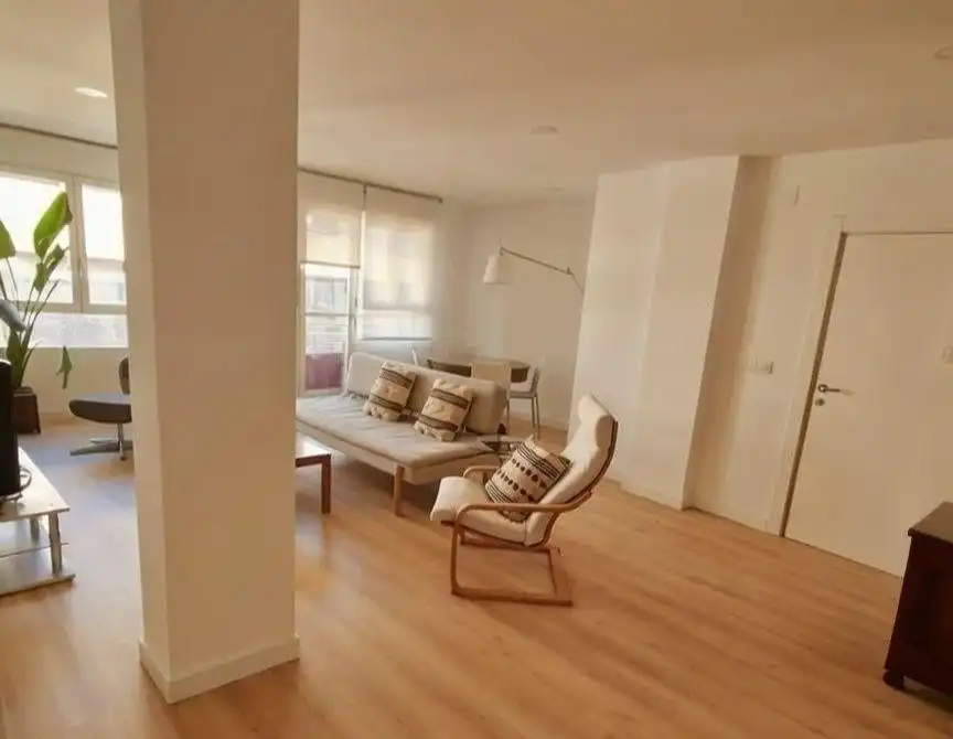 Sala d'estar de Pis de lloguer en Albacete amb Aire condicionat, Calefacció i Parquet