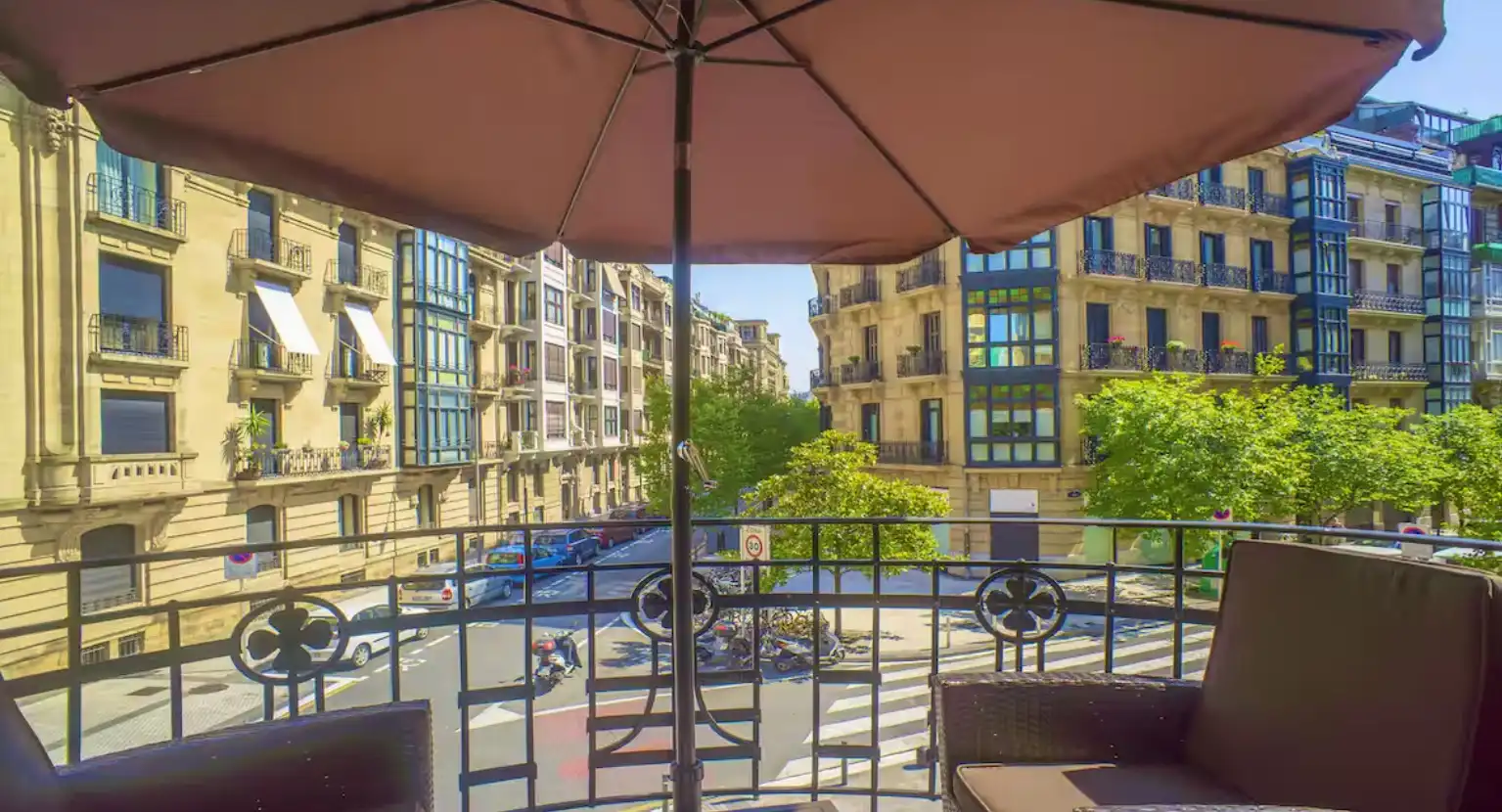 Terrassa de Apartament de lloguer en Donostia - San Sebastián  amb Aire condicionat, Calefacció i Parquet