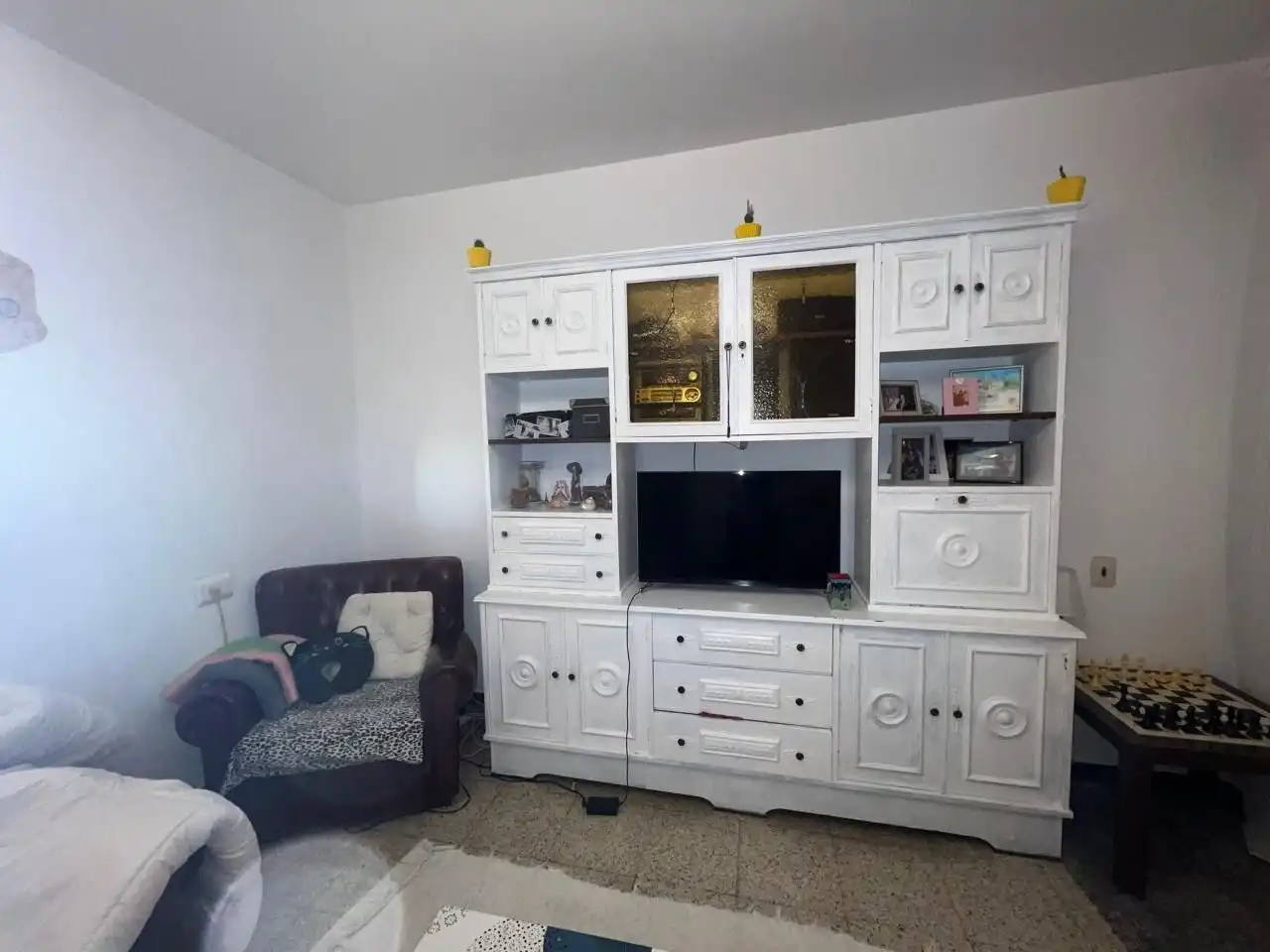 Living room of Flat for share in Ourense Capital   with Heating, Furnished and Balcony