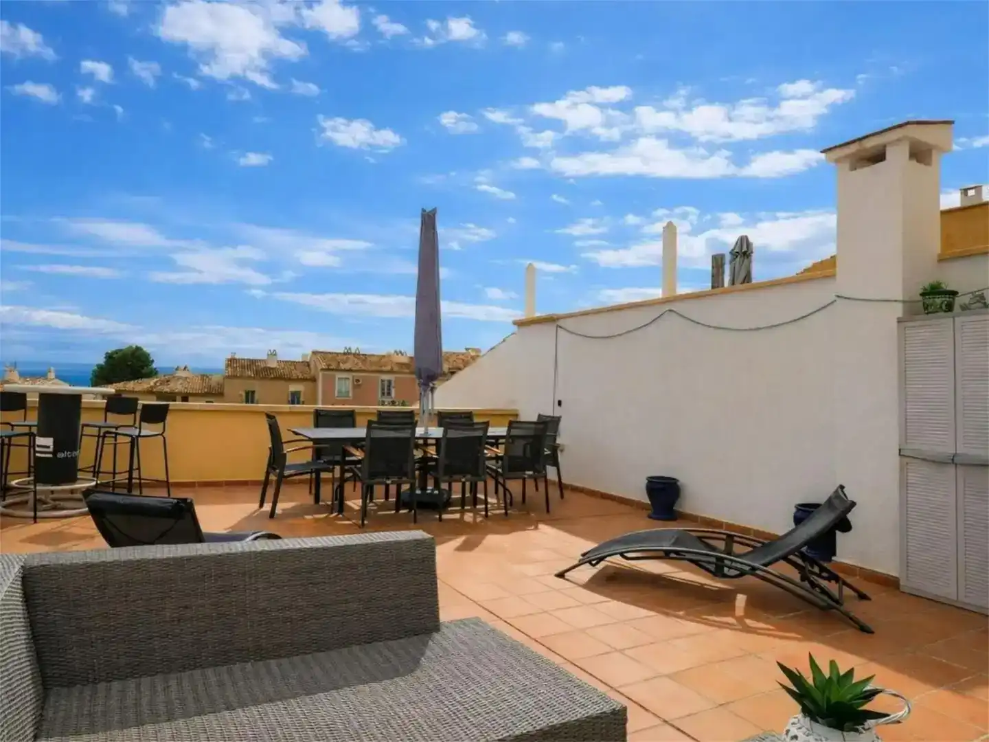 Terraza de Casa o chalet en venta en Finestrat con Aire acondicionado, Piscina y Balcón