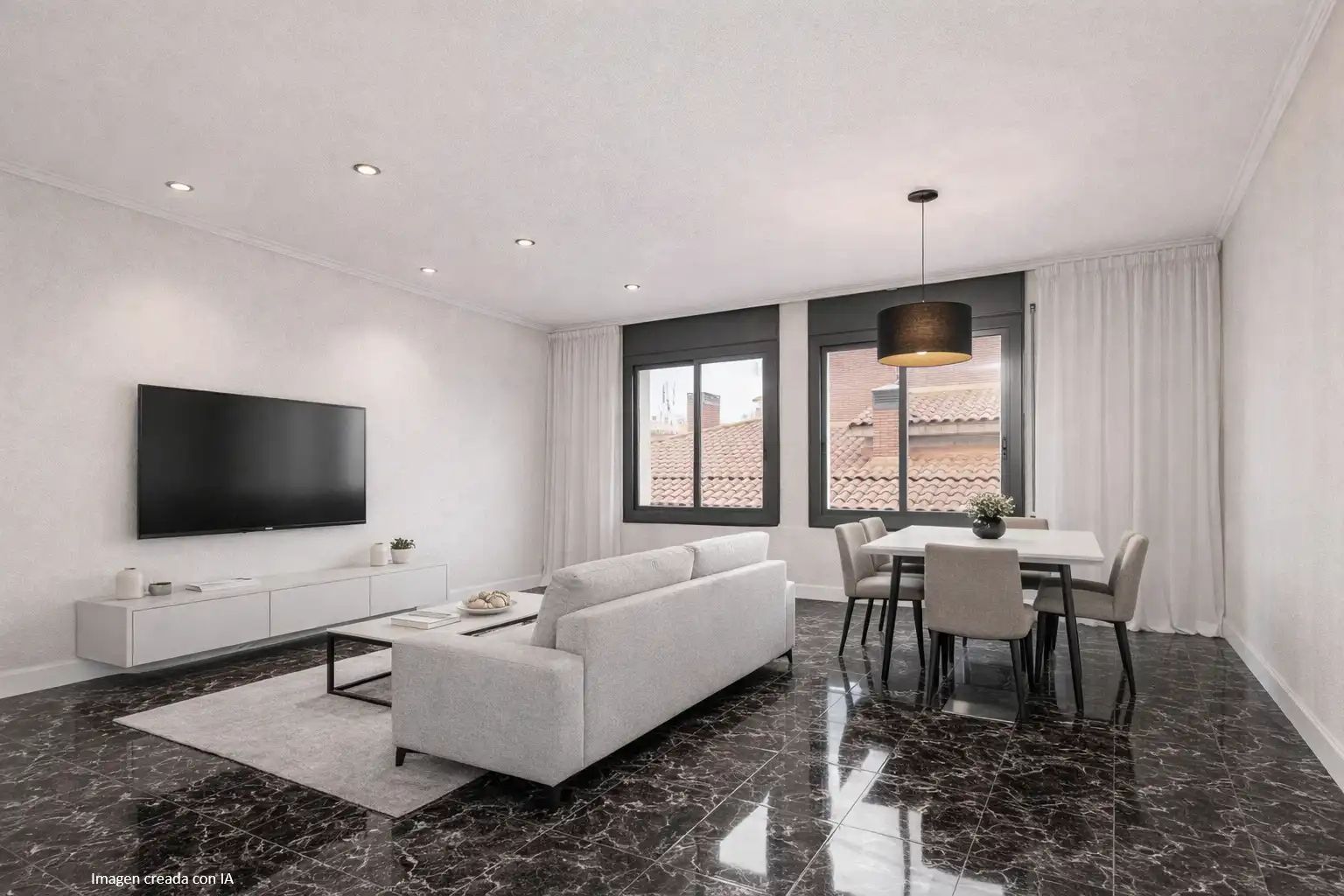 Sala de estar de Piso en venta en Premià de Mar con Calefacción, Horno y Balcón