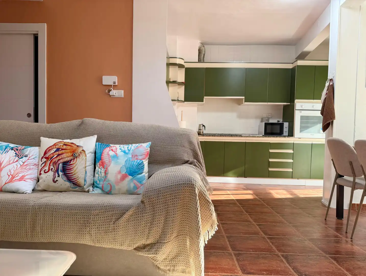 Wohnzimmer von Wohnung zur Miete in Águilas mit Klimaanlage, Möbliert und Balkon