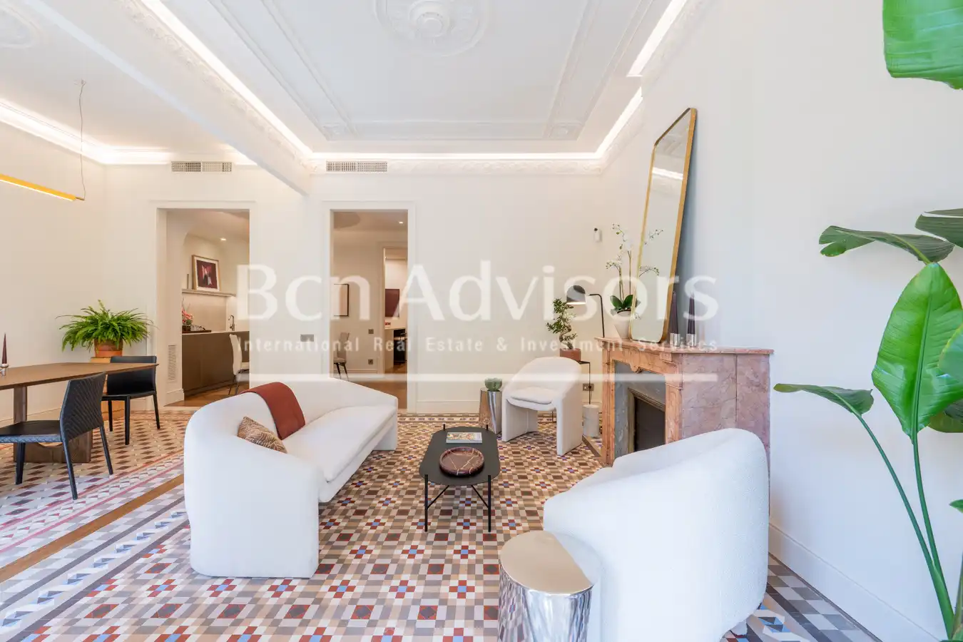 Sala d'estar de Apartament en venda en Barcelona amb Aire condicionat, Calefacció i Terrassa
