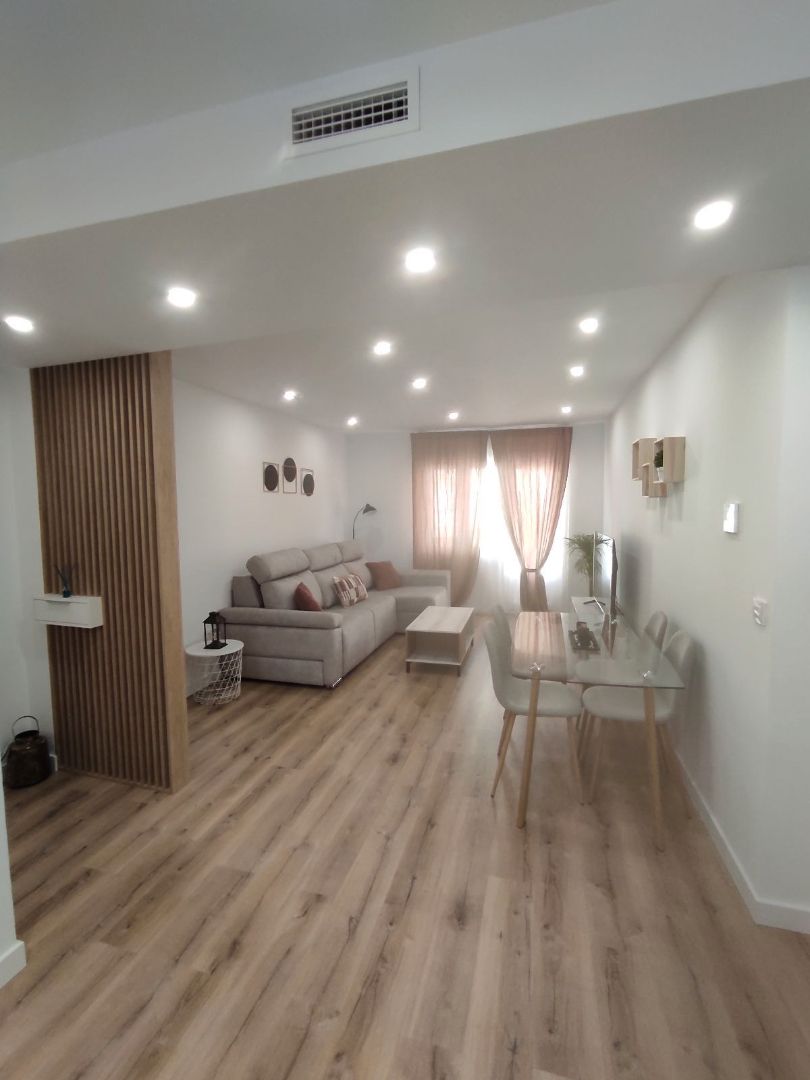 Living room of Apartment for sale in  Albacete Capital  with Air Conditioner, Furnished and Oven