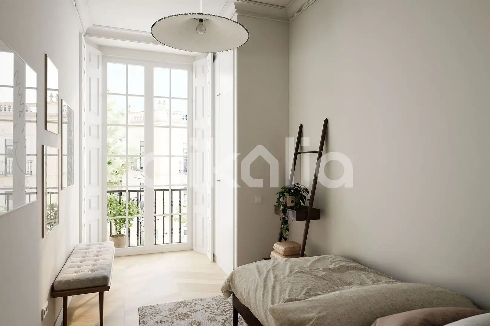 Bedroom of Flat for sale in Sevilla  with Air Conditioner and Terrace