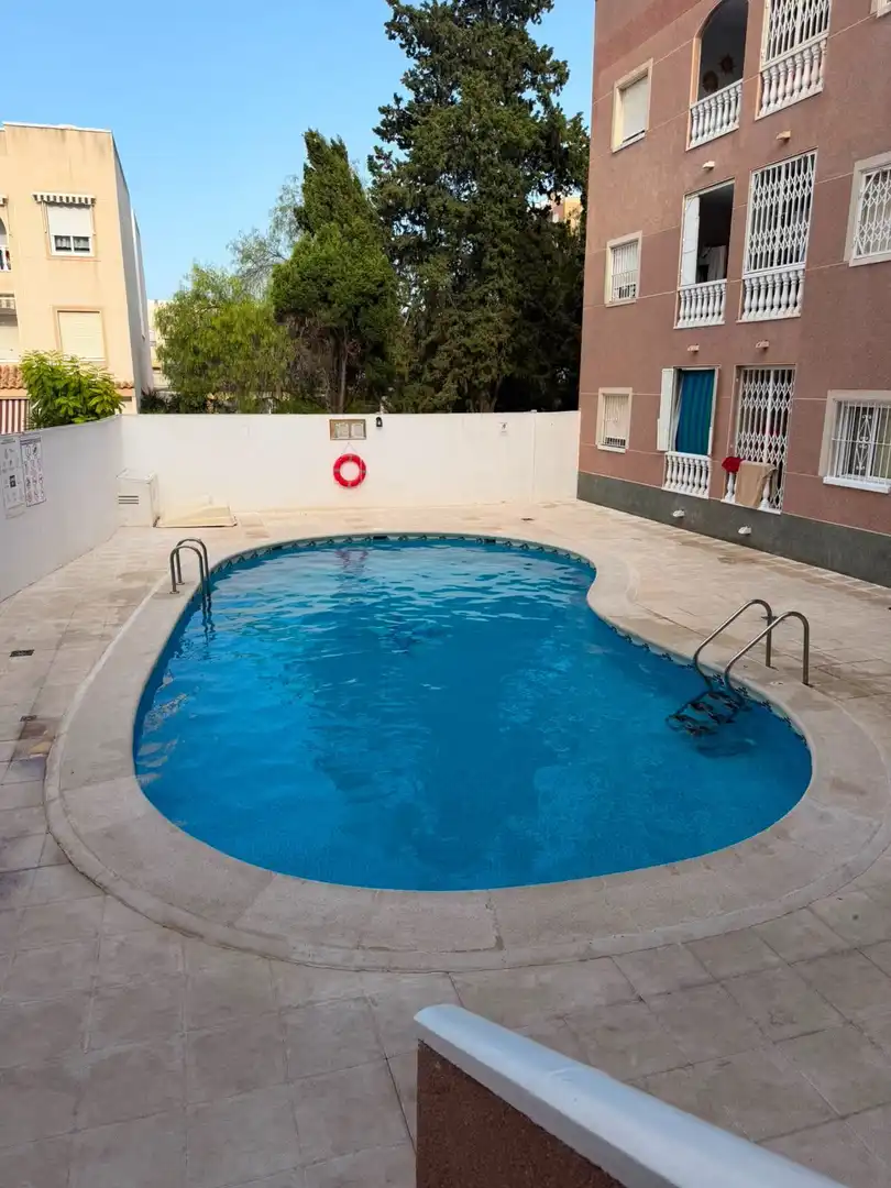 Piscina de Pis en venda en Torrevieja amb Aire condicionat, Terrassa i Moblat