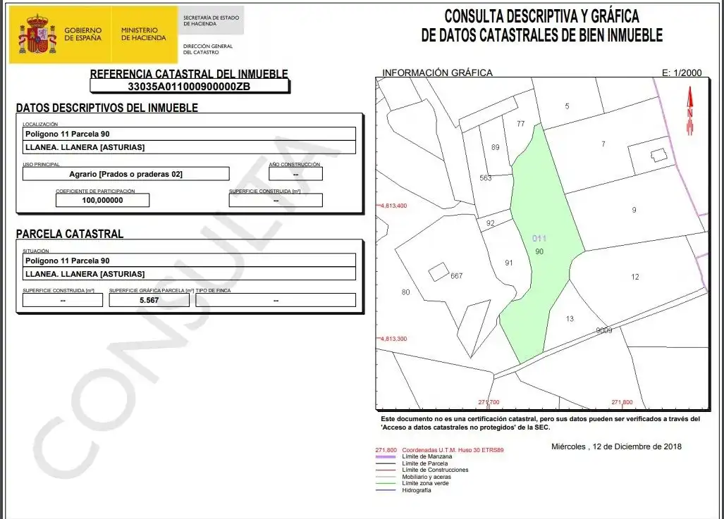 Wohnbaugrundstück zum Verkauf in Llanera, imagen 5
