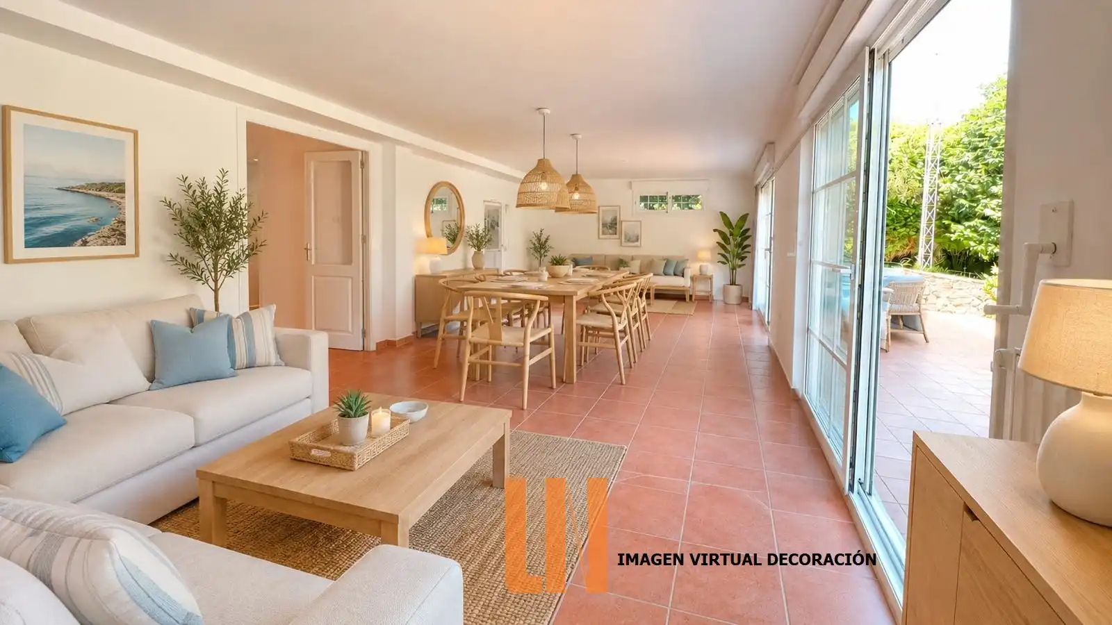 Sala d'estar de Casa o xalet en venda en Oleiros amb Calefacció, Jardí privat i Parquet