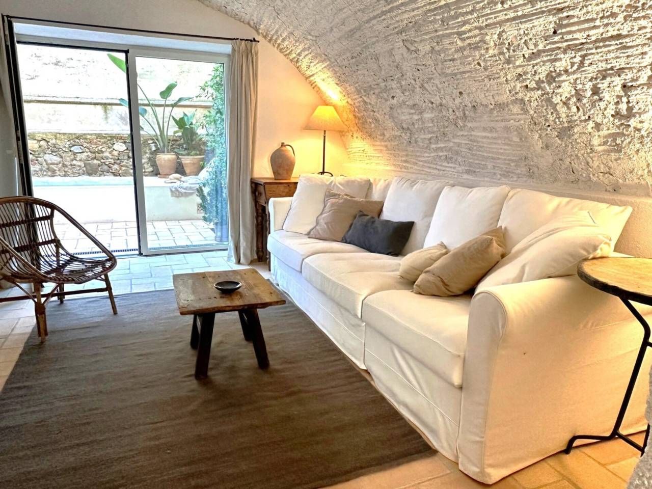 Sala d'estar de Casa o xalet de lloguer en Parlavà amb Aire condicionat, Calefacció i Jardí privat